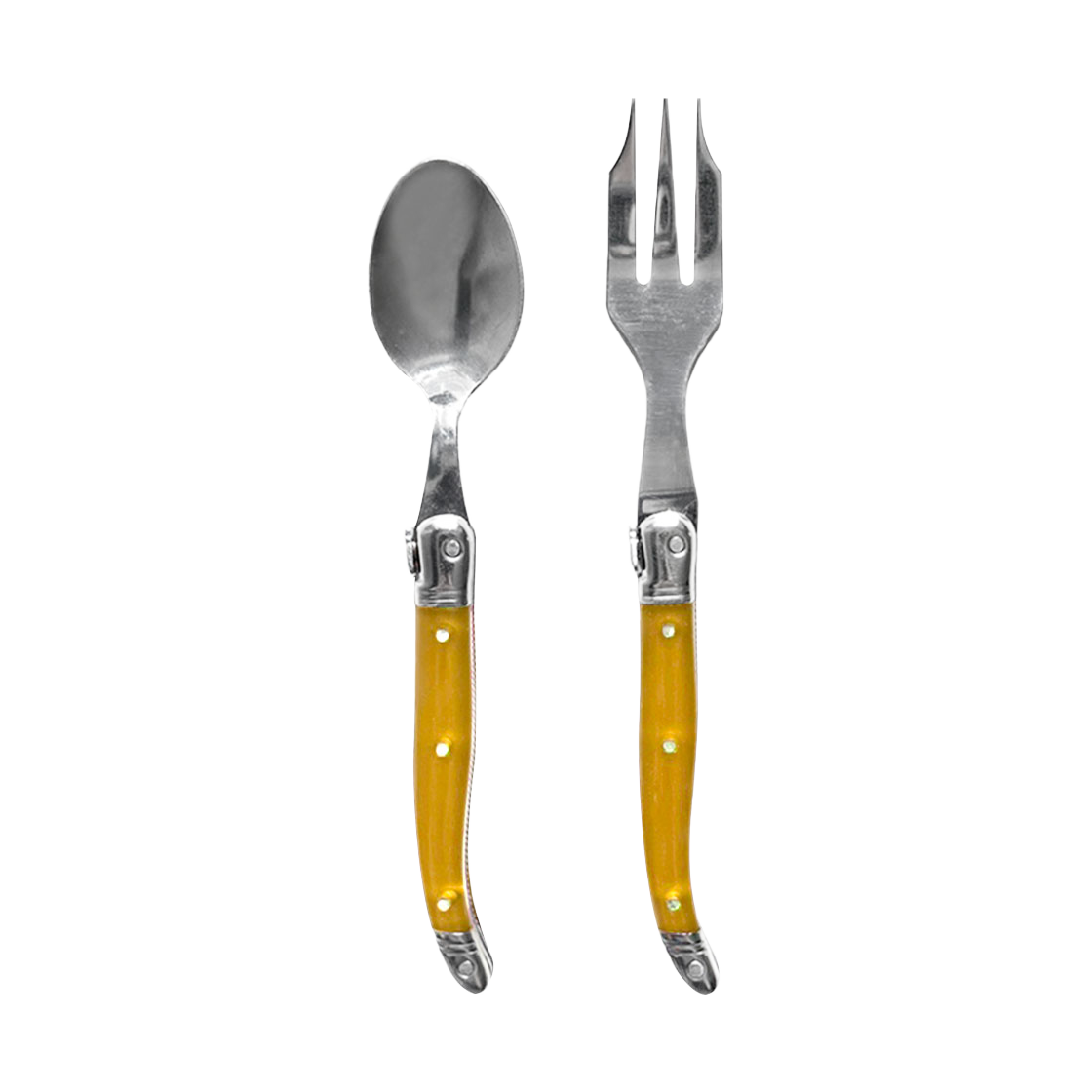 set299 JEAN NERON LAGUIOLE Tea cutlery gift set yellow