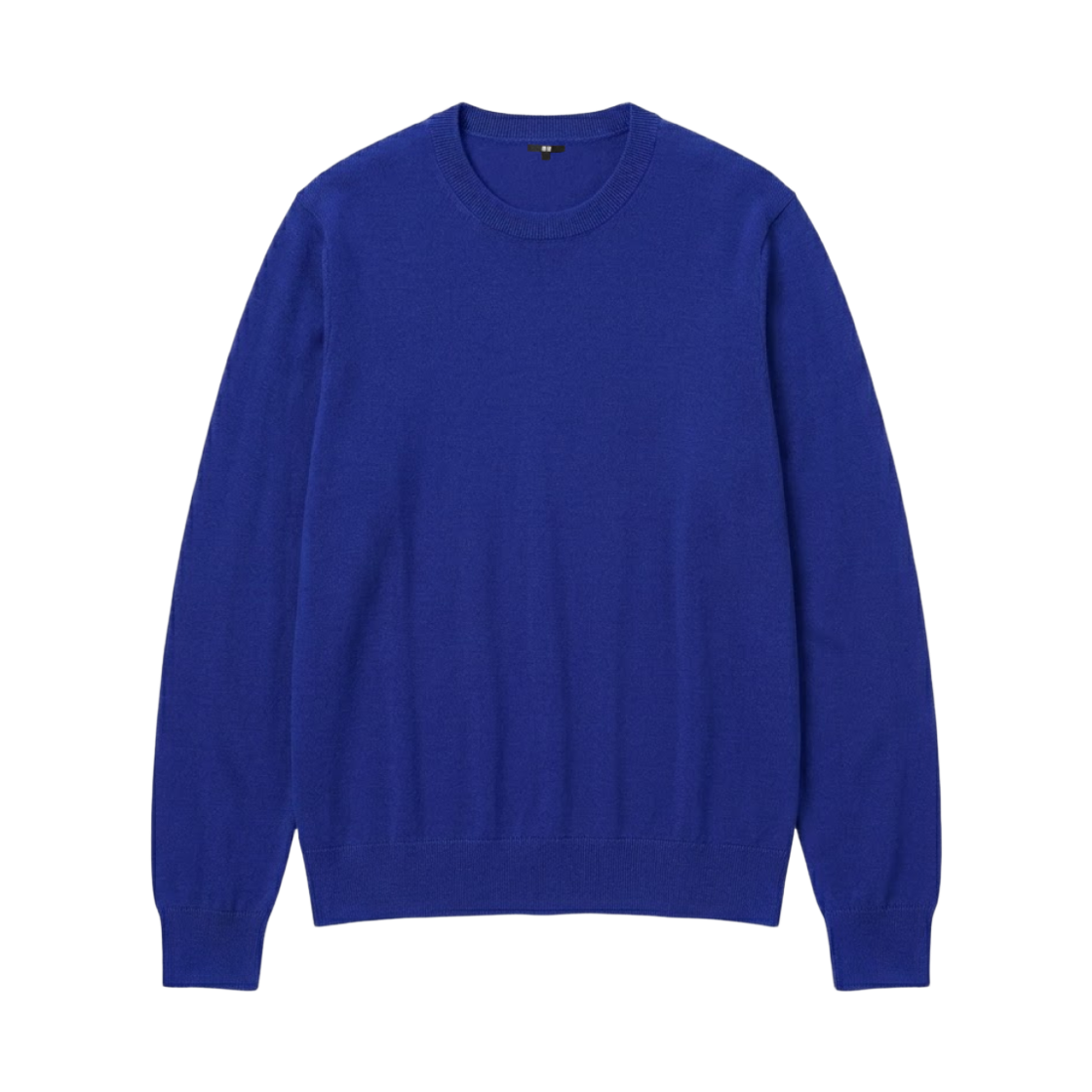 (W) 유니클로 100% 메리노 크루넥 점퍼 블루 - JP((W) Uniqlo 100% Merino Crewneck Jumper Blue - JP) - 1