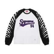 Supreme Tiger Raglan L/S Top White - 26SS