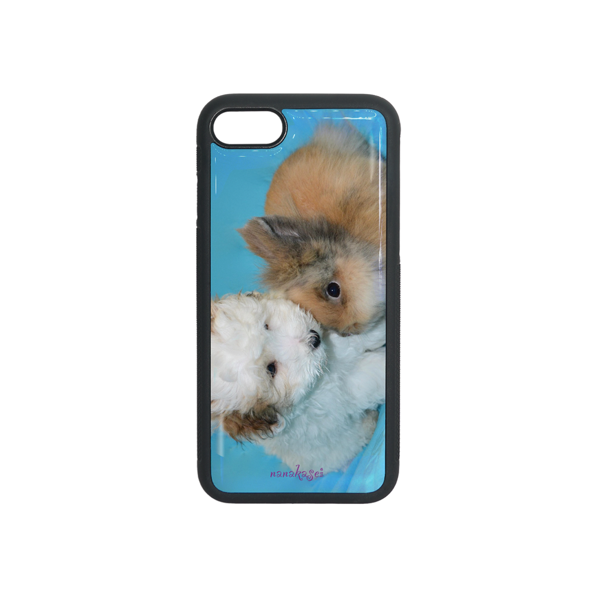 나나카세이 퍼피 & 버니 에폭시 범퍼 케이스(NANAKASEI puppy & bunny epoxy bumper case)