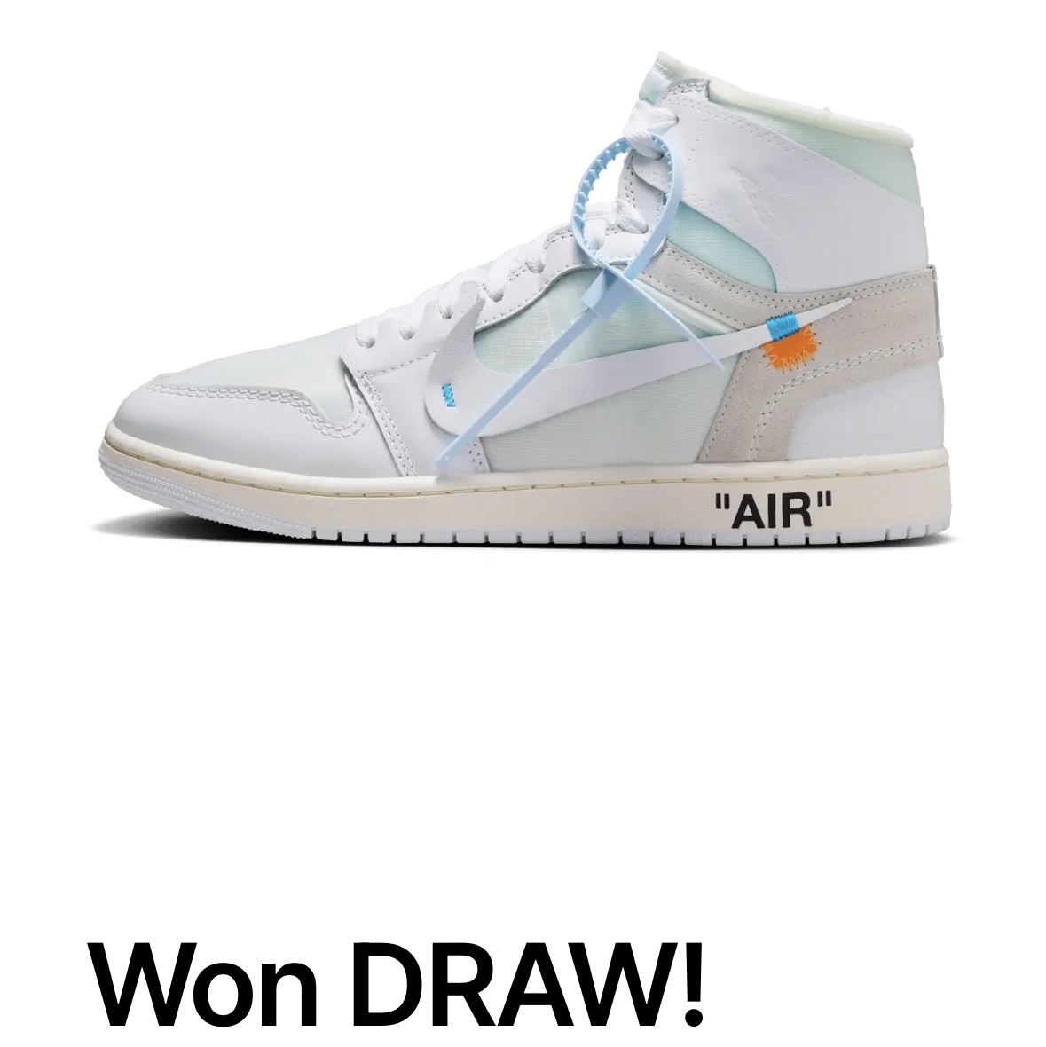 Jordan 1 x Virgil Abloh Archive Retro High Alaska White 착용 스타일 - 1