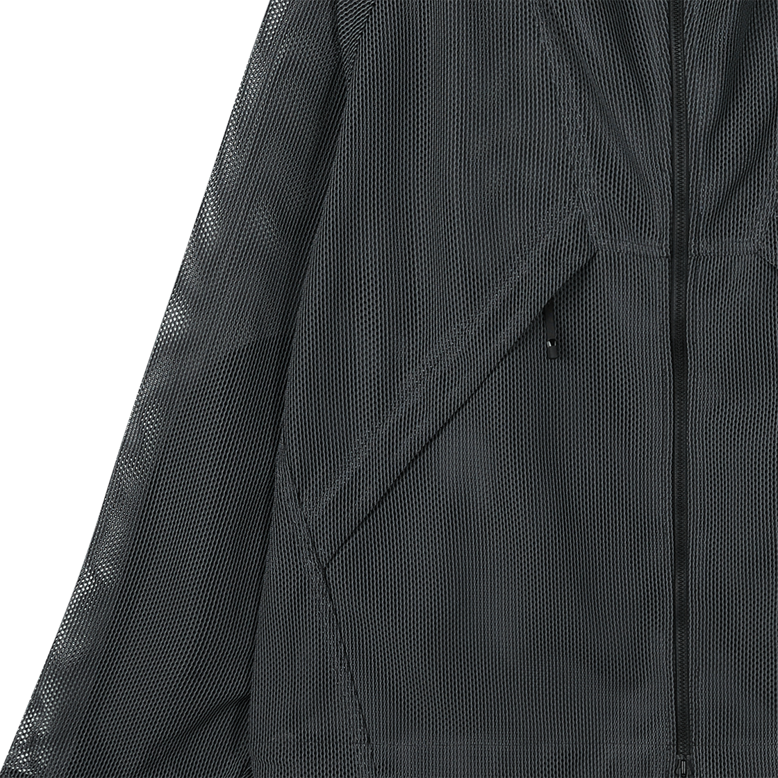 골드윈 토널리스 메쉬 후디드 자켓 블랙 - 26SS(Goldwin Tonalith Mesh Hooded Jacket Black - 26SS) - 5