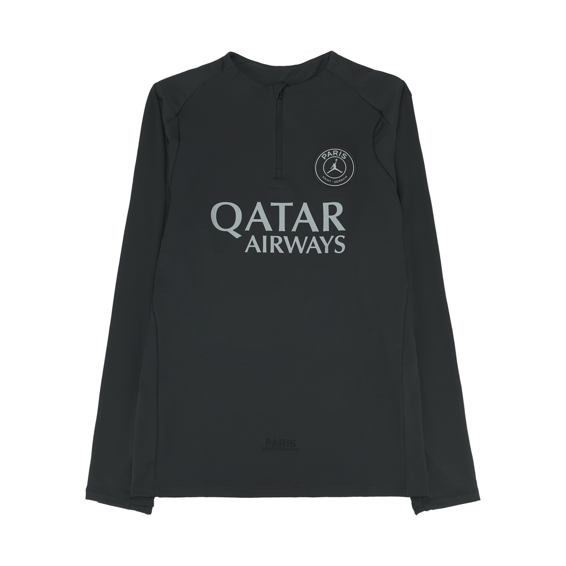 조던 x 파리 생제르맹 드라이핏 스트라이크 포스 드릴 탑 오프 느와르 파티클 그레이 (IB3646-045) (논 마킹 버전)(Jordan x Paris Saint-Germain Dri-Fit Strike Fourth Drill Top Off Noir Particle Grey (IB3646-045) (Non Marking Ver.))