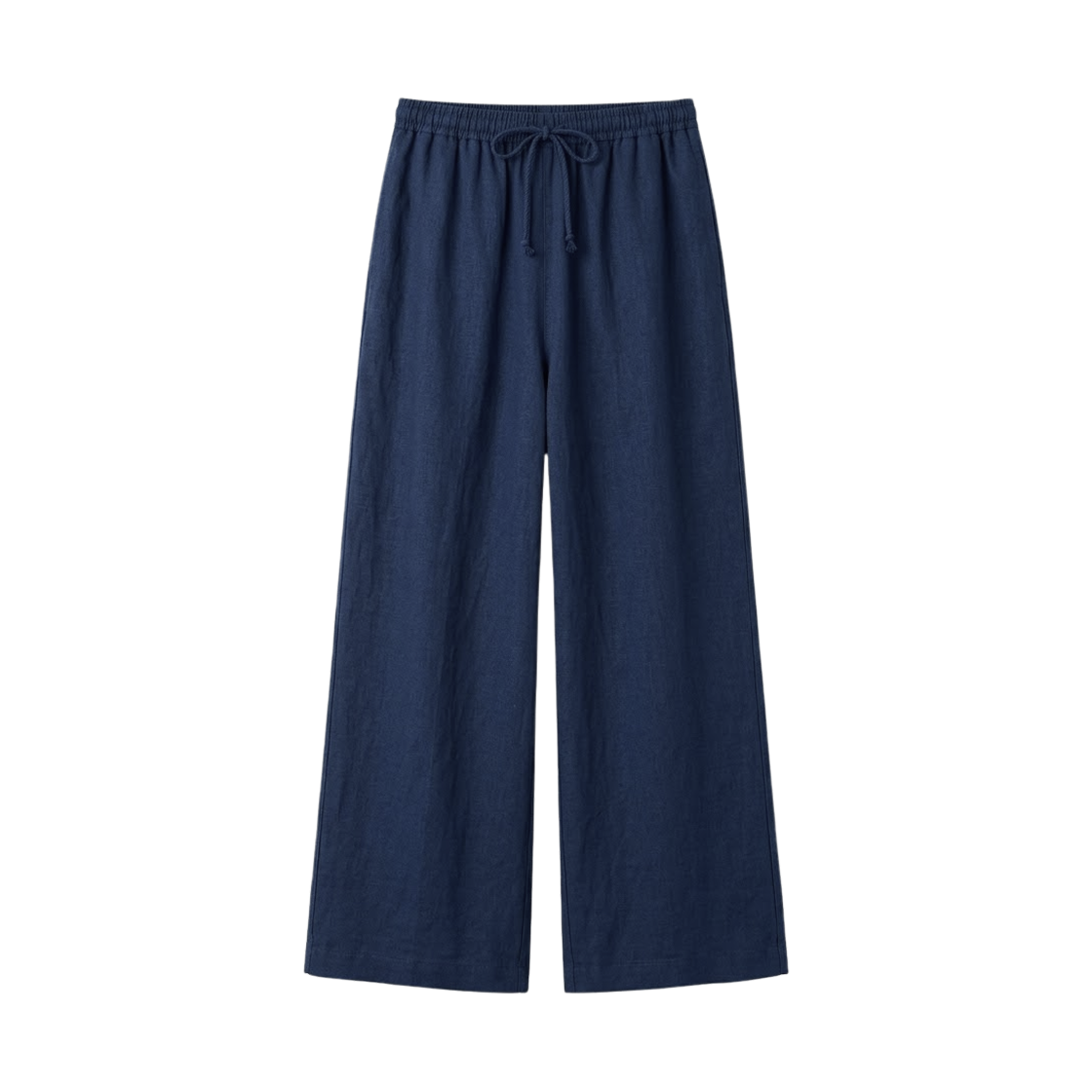 473791-69 (W) Uniqlo Linen Blend Easy Pants Navy - JP