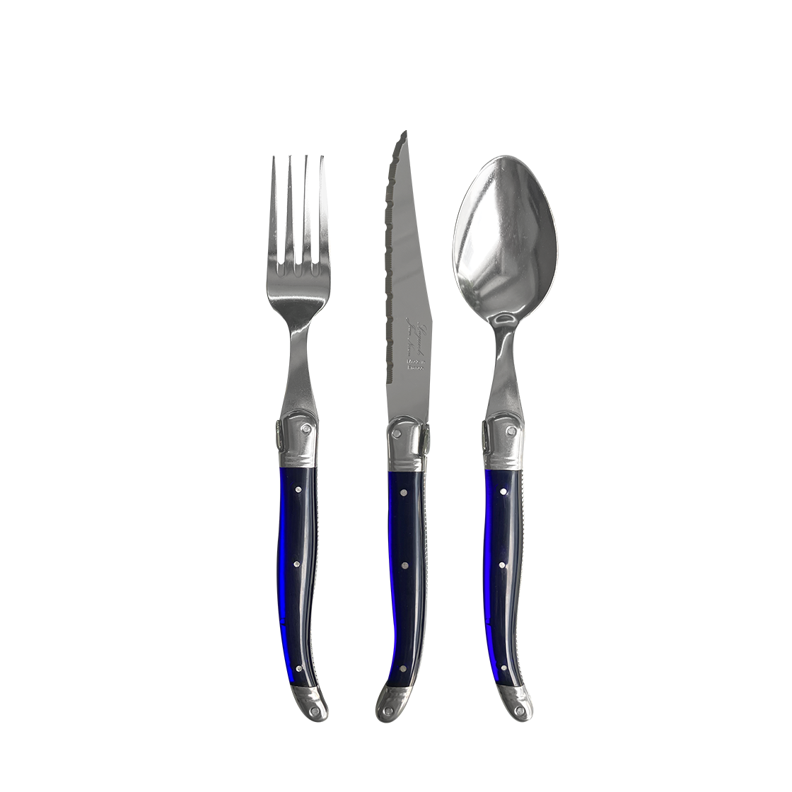 장네론라귀올 양식기 프렌치블루 선물패키지(JEAN NERON LAGUIOLE Dinner cutlery gift set french blue) - 1