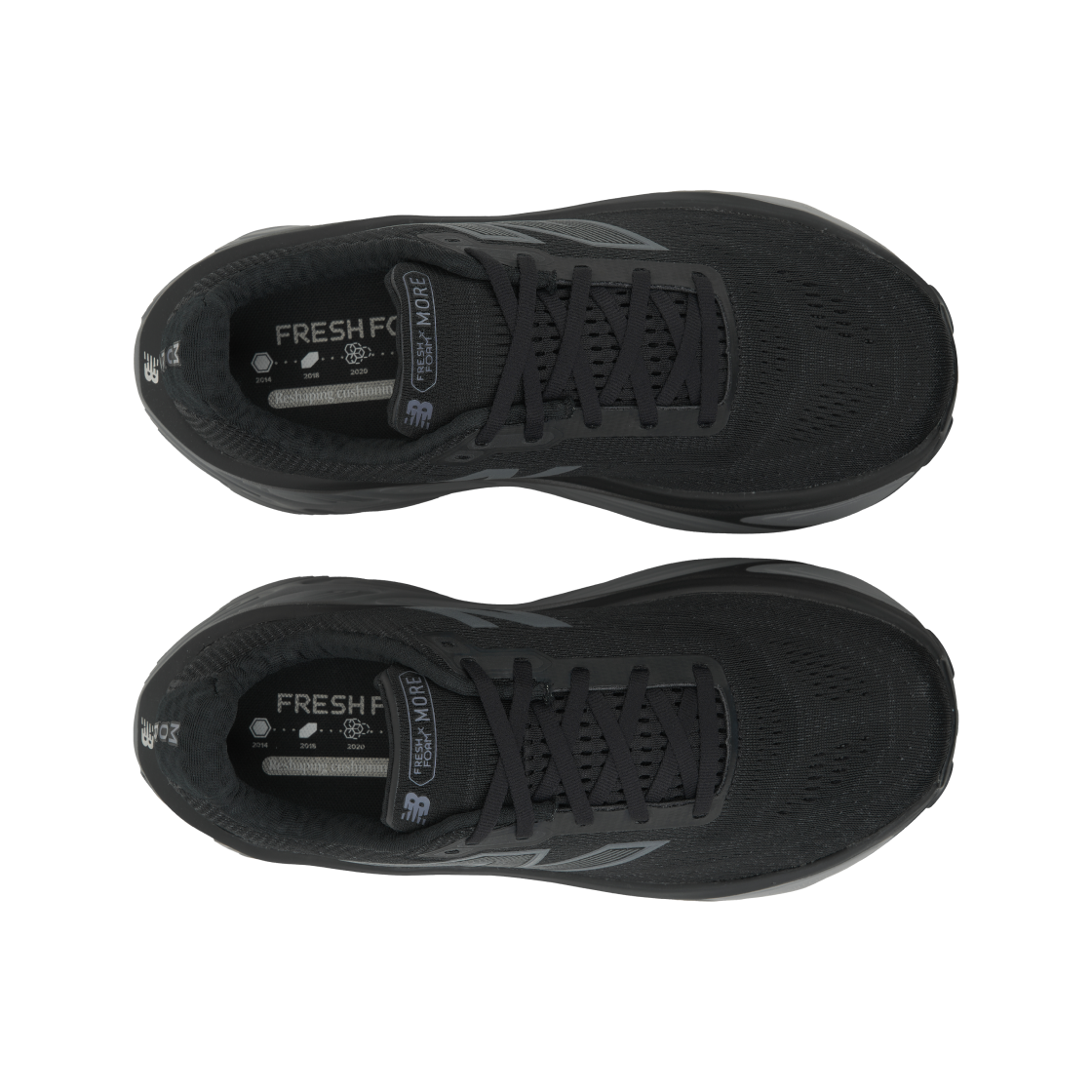 뉴발란스 프레쉬 폼 X 모어 v5 블랙 실버 메탈릭 - 2E 와이드(New Balance Fresh Foam X More v5 Black Silver Metallic - 2E Wide) - 5