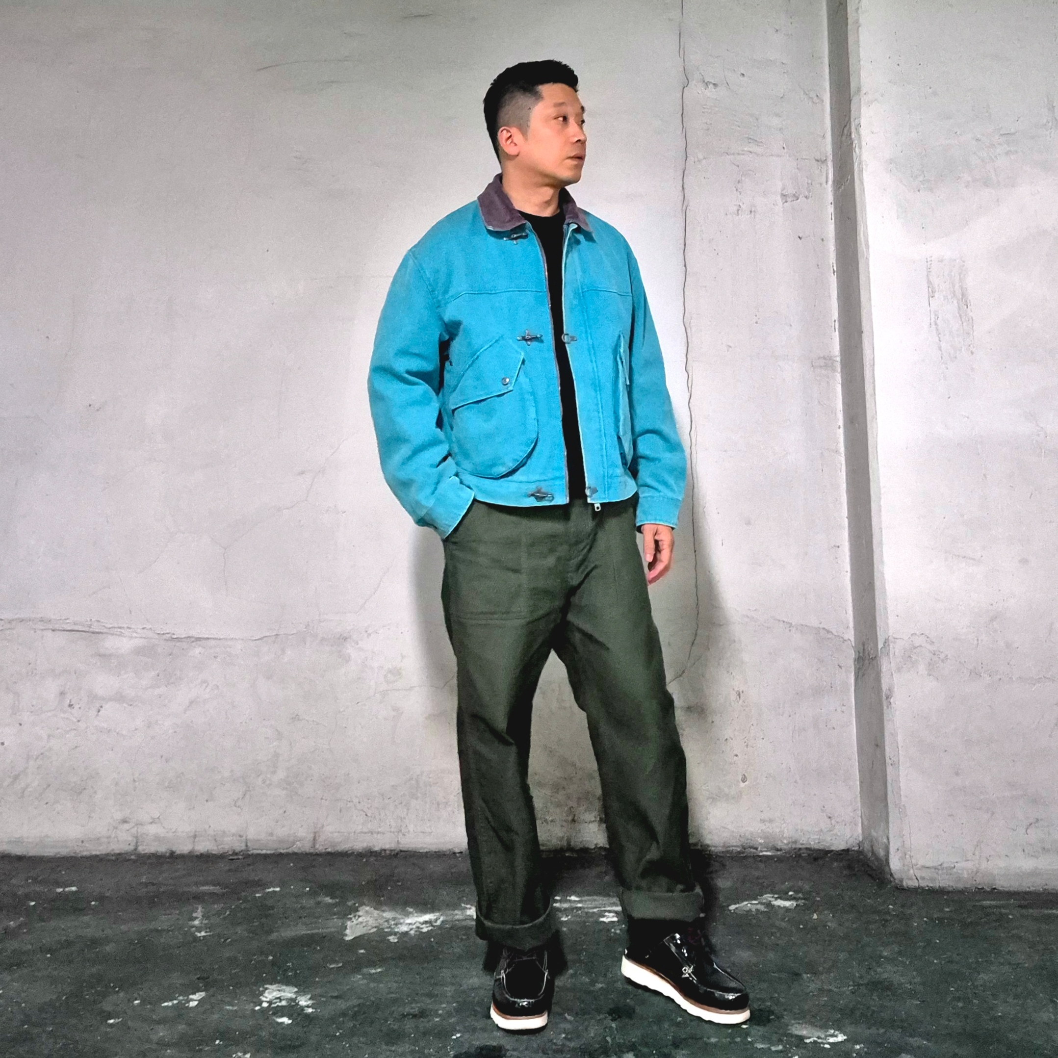 Kasina x Timberland 3 Eye Wedge Vibram Dark Green - Wide 착용 스타일 - 2