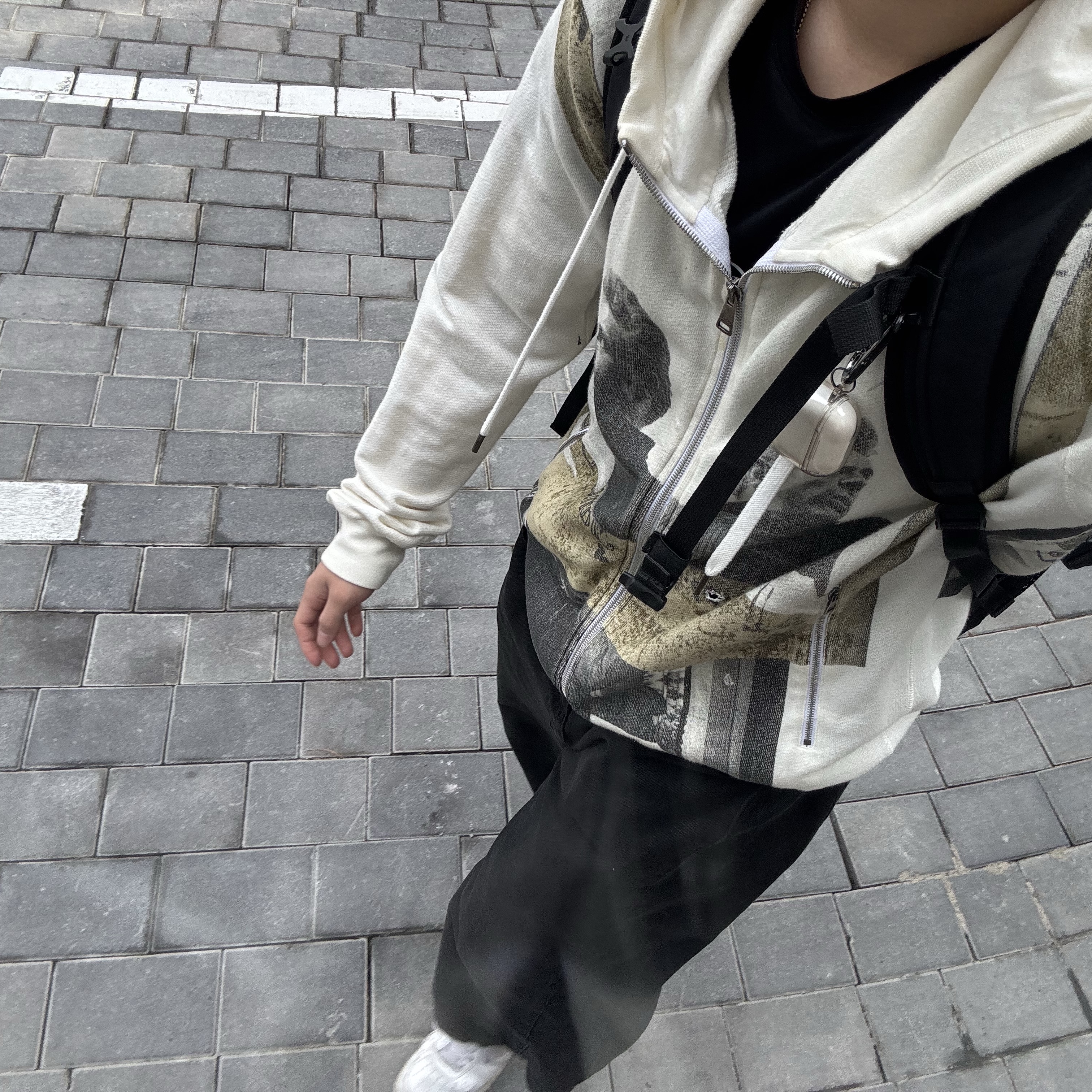 The North Face Big Shot Black 착용 스타일