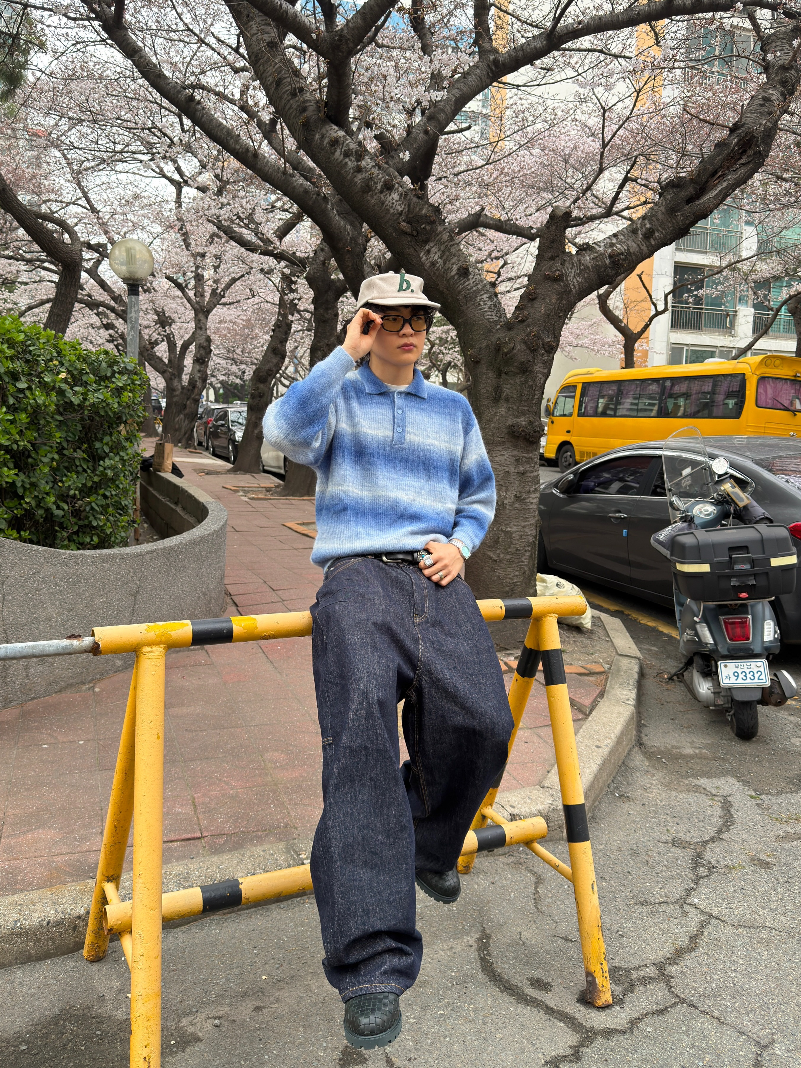 Timberland Premium 6 inch Boots Dark Green - Medium, Gentle Monster Noizer 01(OL) Black 착용 스타일 - 4