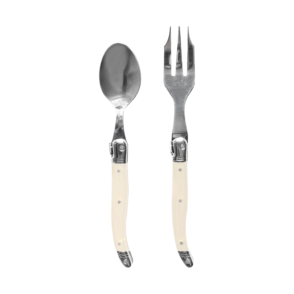 장네론라귀올 티스푼&티포크 아이보리 선물패키지(JEAN NERON LAGUIOLE Tea cutlery gift set ivory) - 1