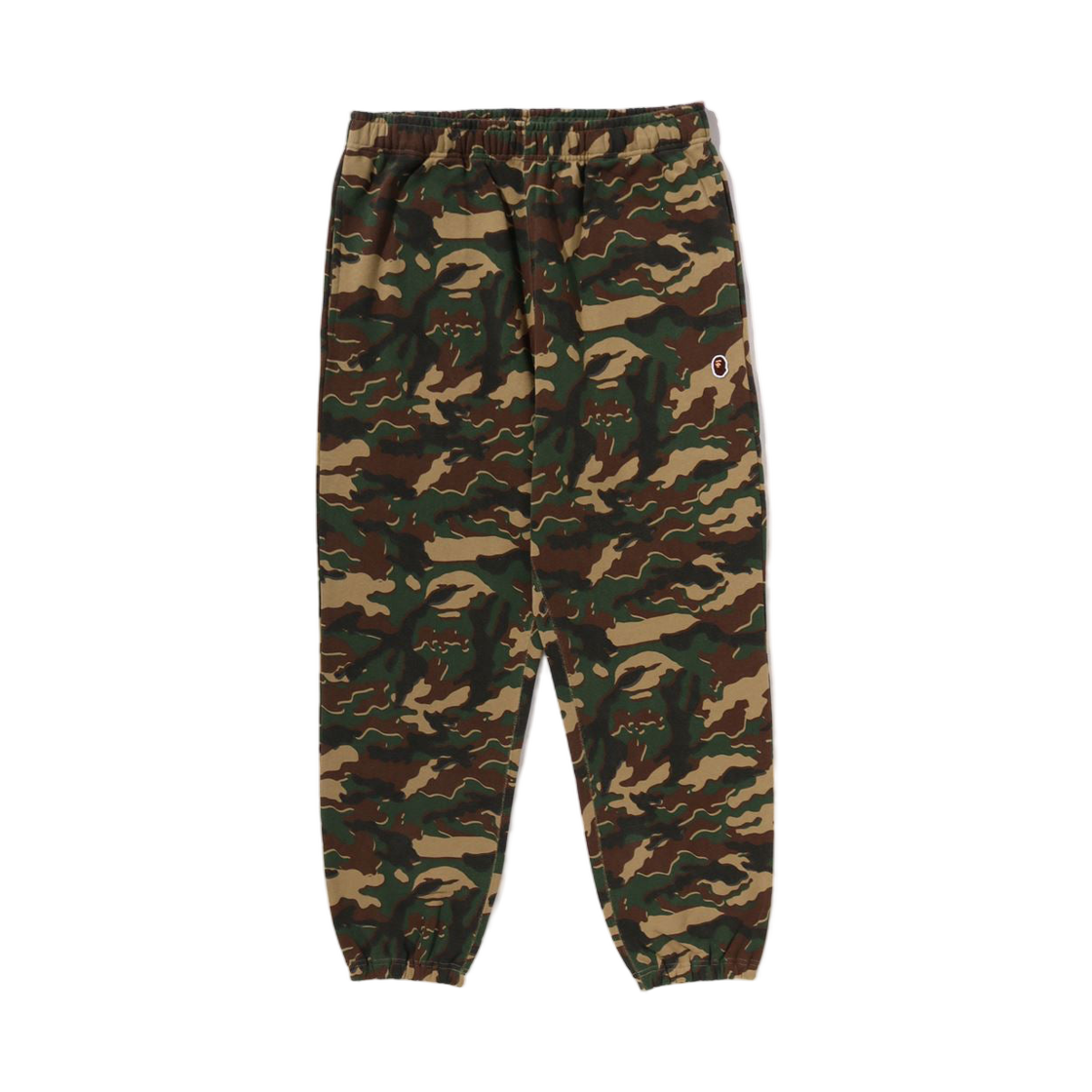 - BAPE Glitch Woodland Camo Relaxed Fit Sweatpants Green