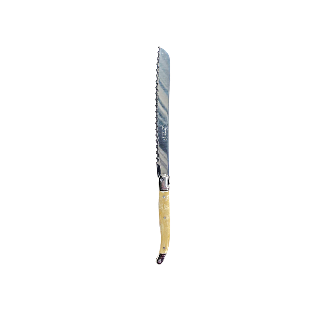 01227 JEAN NERON LAGUIOLE Bread knife marble beige