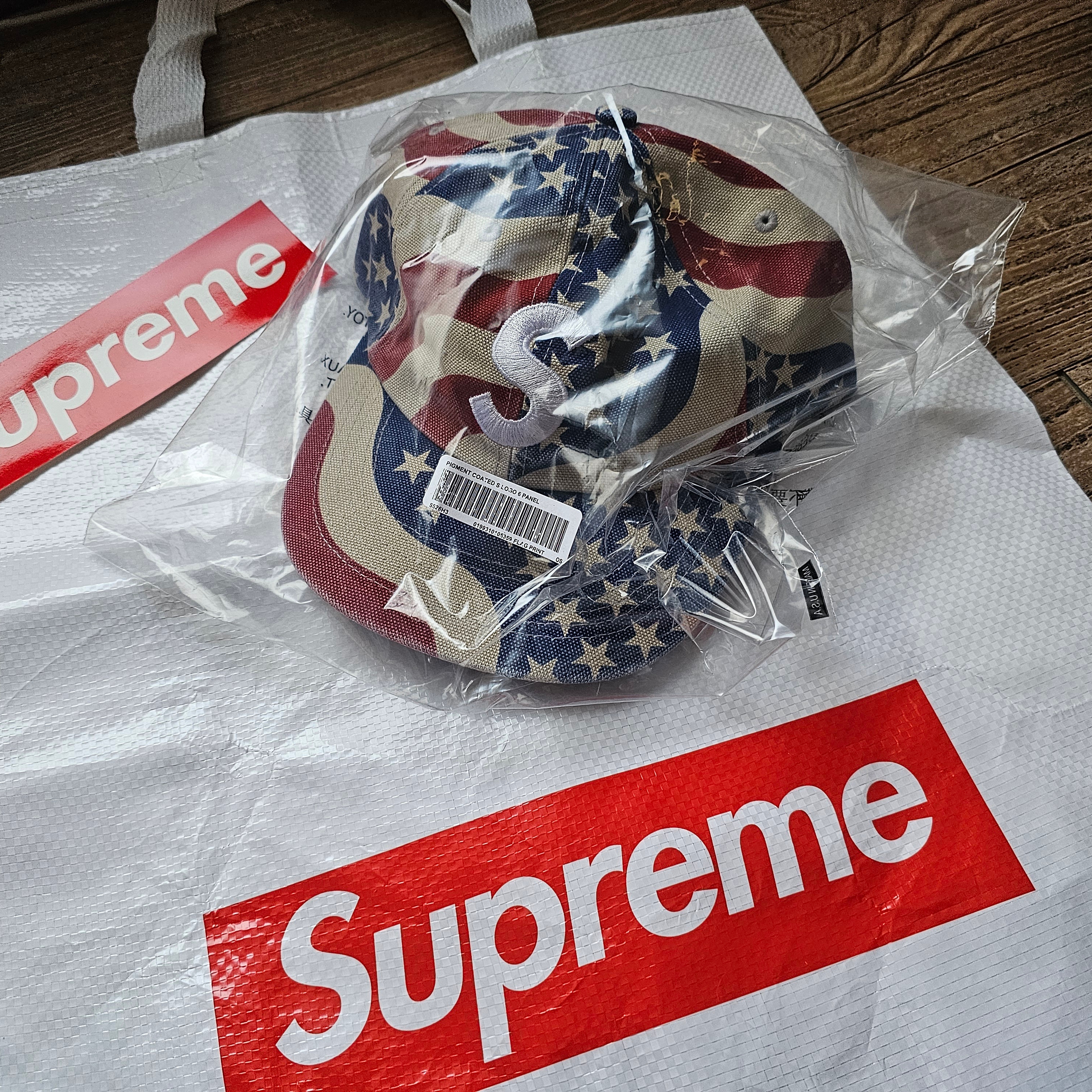 Supreme Pigment Coated S Logo 6-Panel Flag - 26SS 착용 스타일 - 1