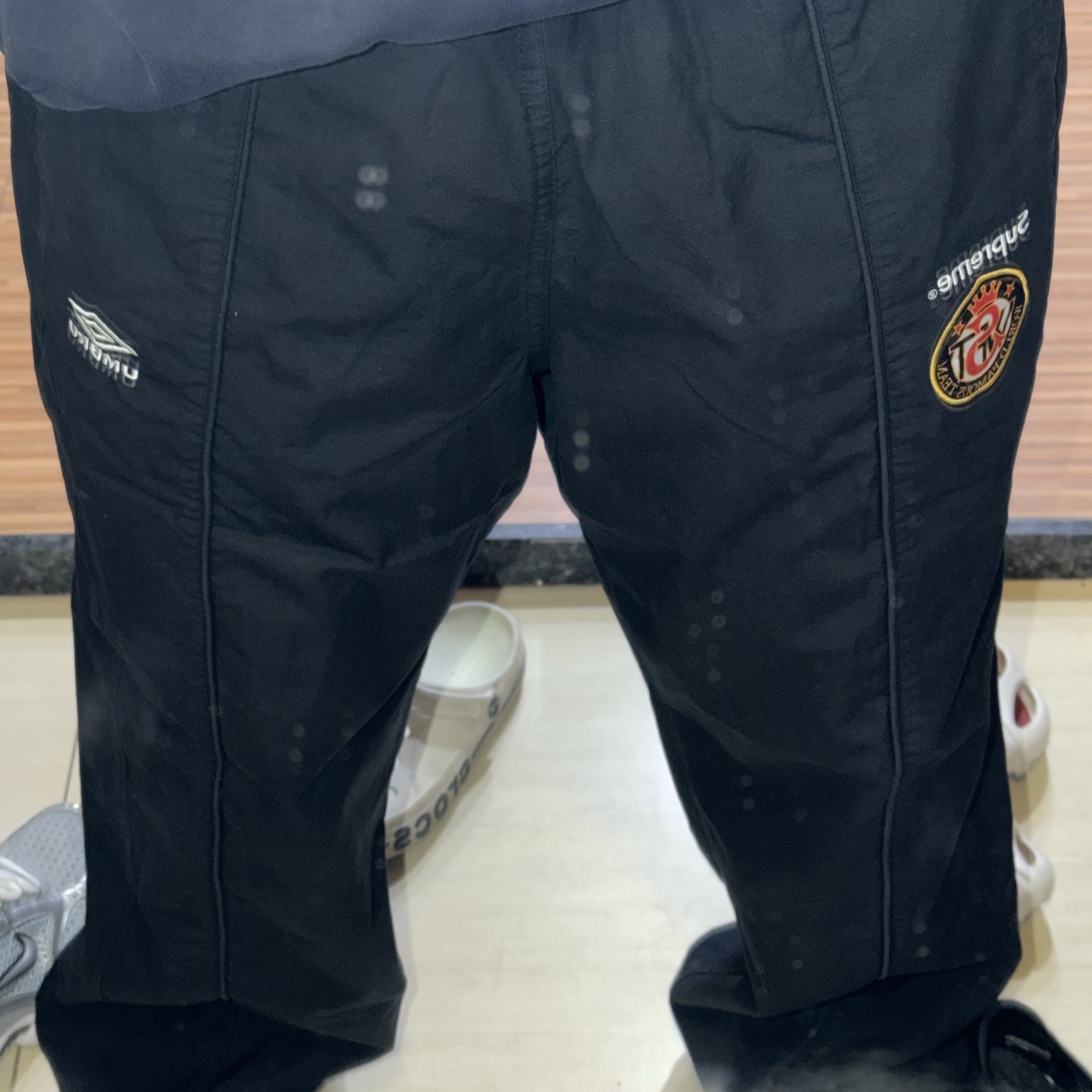 Supreme x Umbro Cotton Ripstop Track Pant Black - 26SS 착용 스타일