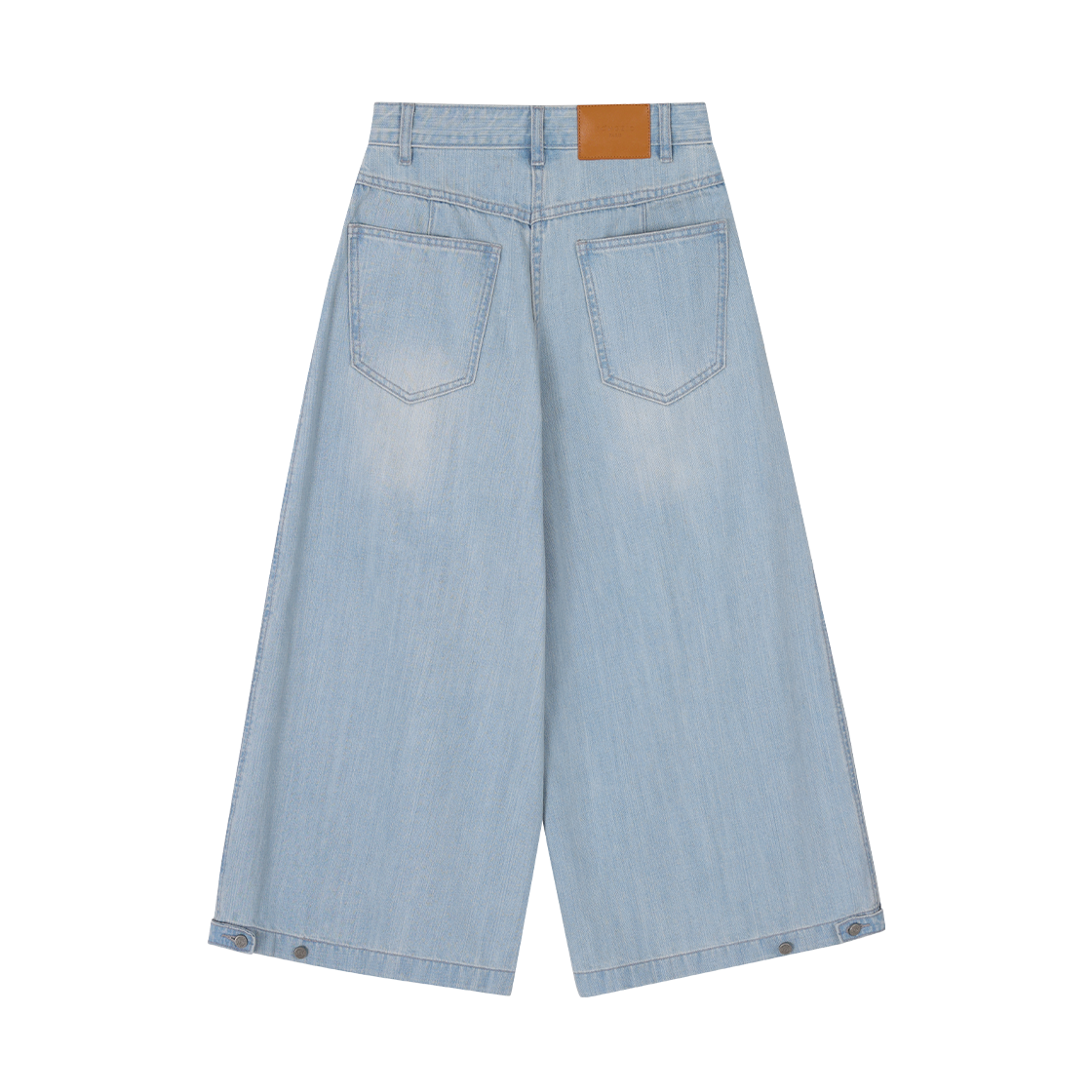 (W) 송지오 크롭 와이드 데님 라이트 블루((W) SONGZIO Crop Wide Denim Light Blue) - 2