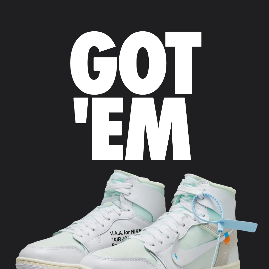 Jordan 1 x Virgil Abloh Archive Retro High Alaska White 착용 스타일