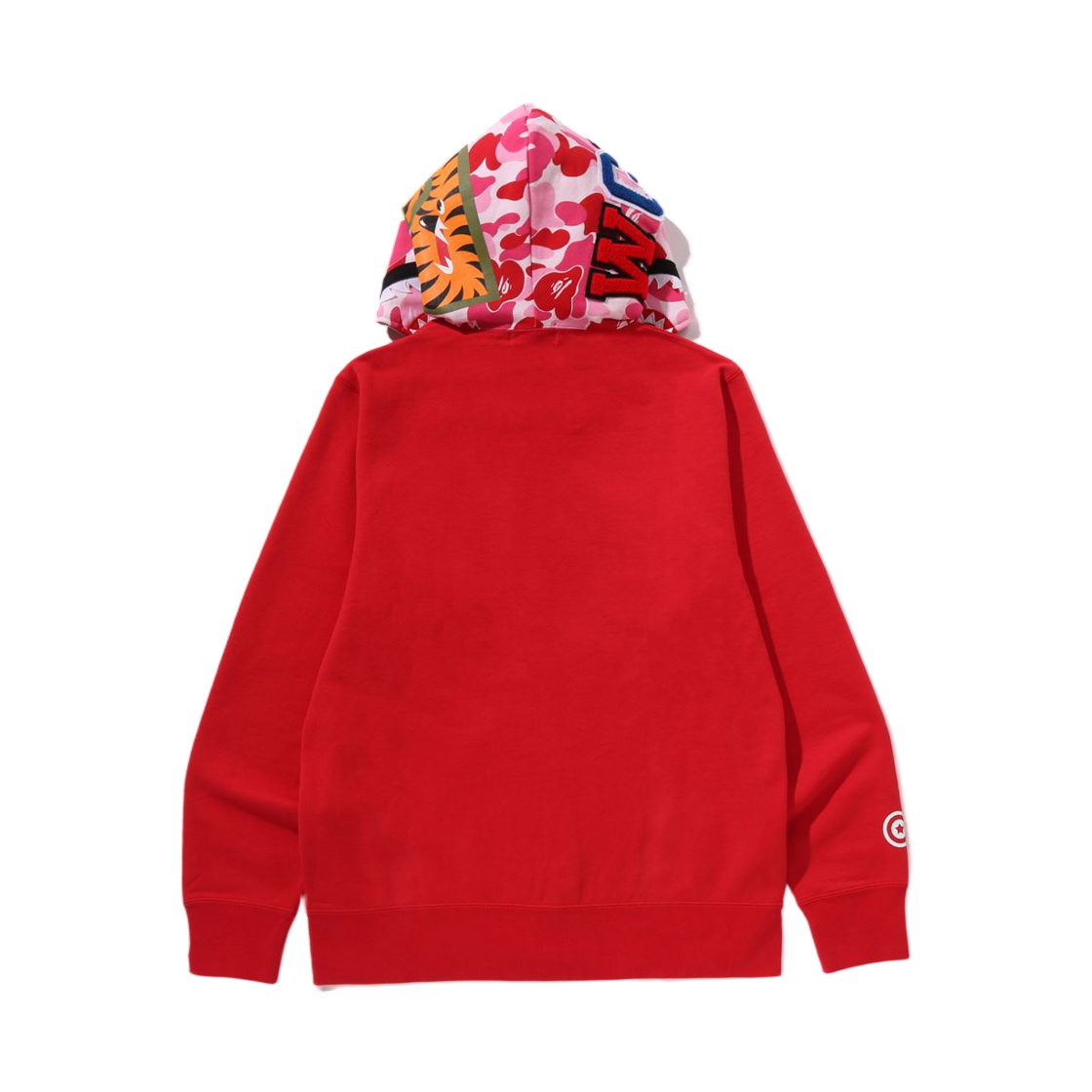 베이프 ABC 카모 샤크 풀 집 후드 레드(BAPE ABC Camo Shark Full Zip Hoodie Red) - 3