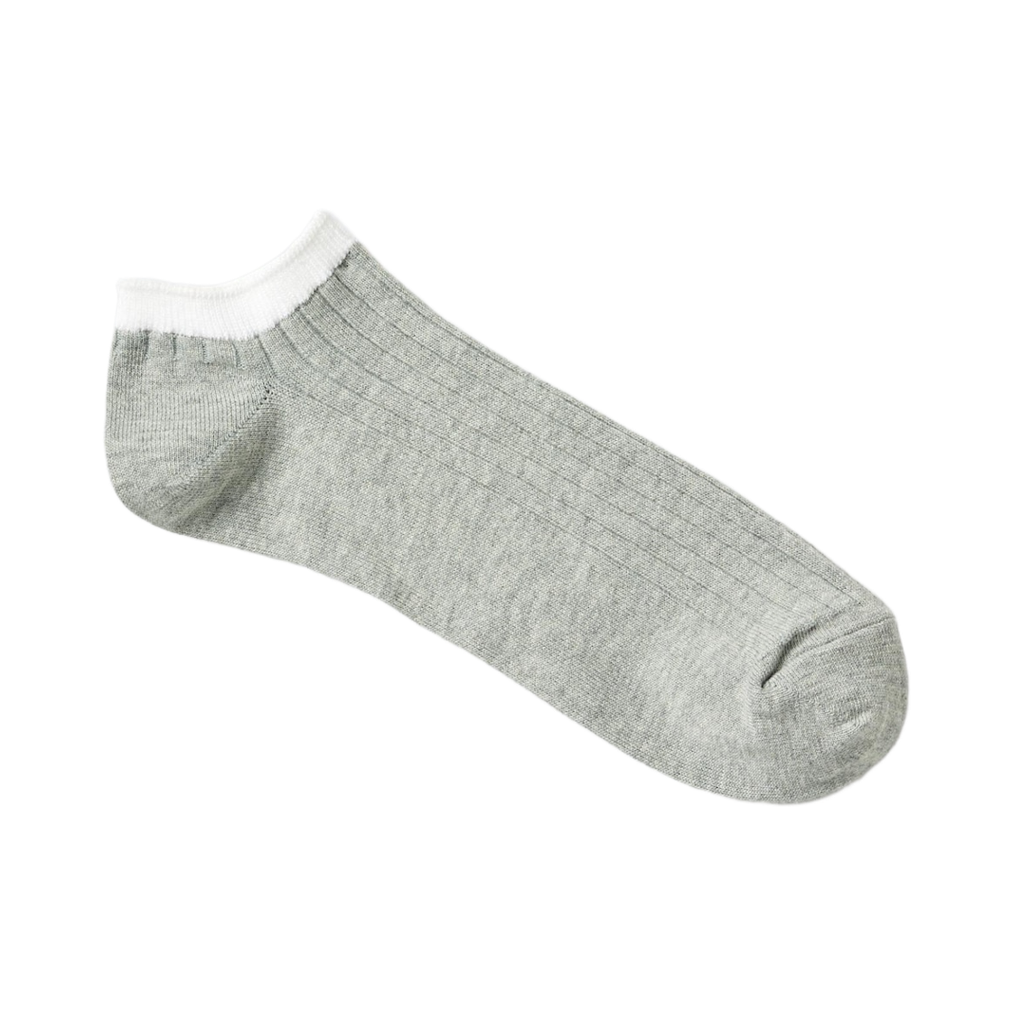462216-03 Uniqlo Ribbed Short Socks Gray