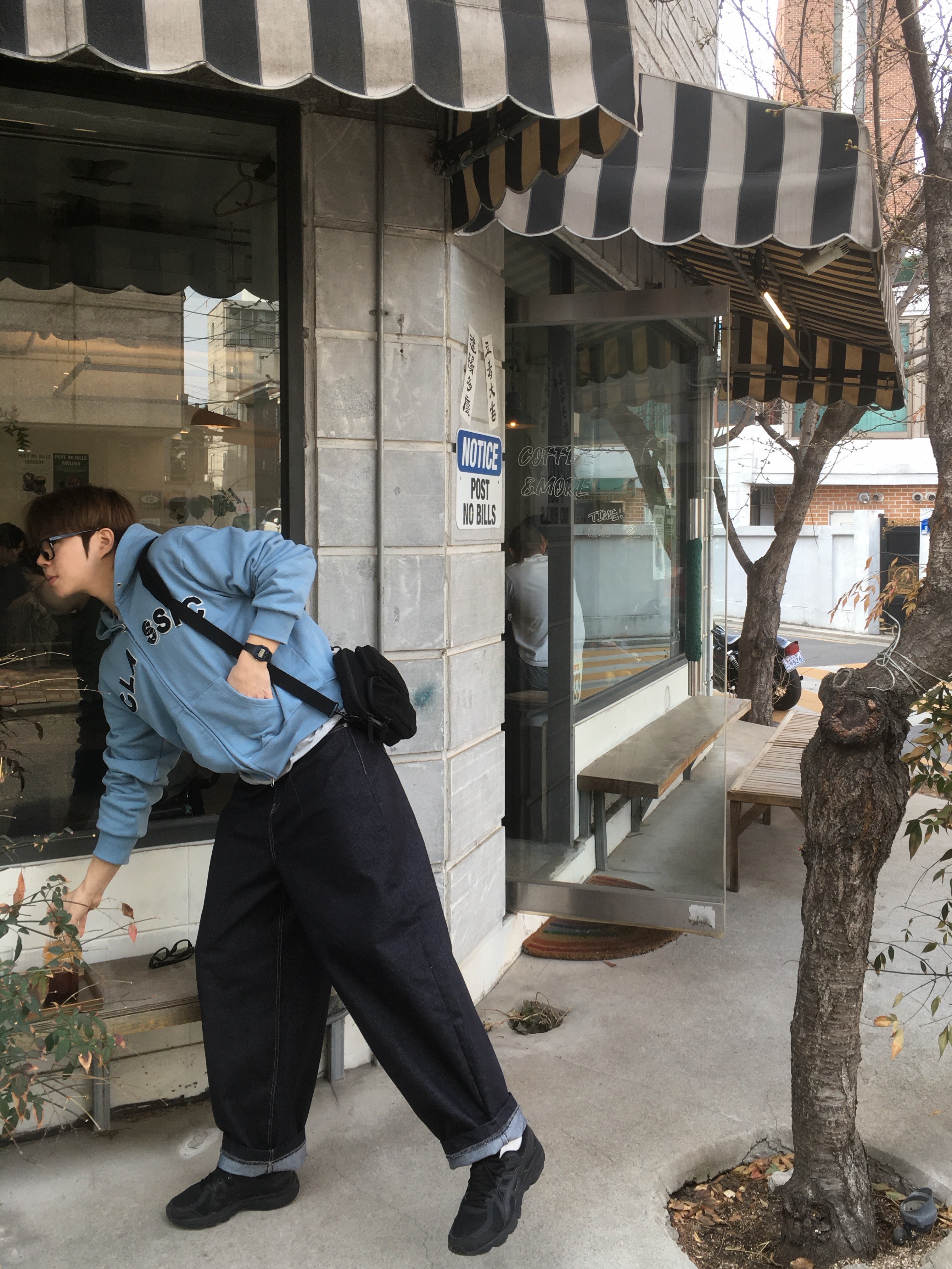 Asics Jog 100 T Black - 4E Extra Wide, Casio F-91W-1SDG 착용 스타일 - 3