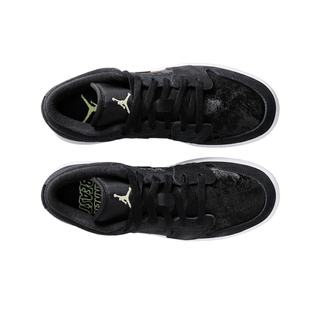 (GS) 조던 1 로우 블랙 베얼리 볼트((GS) Jordan 1 Low Black Barely Volt) - 2