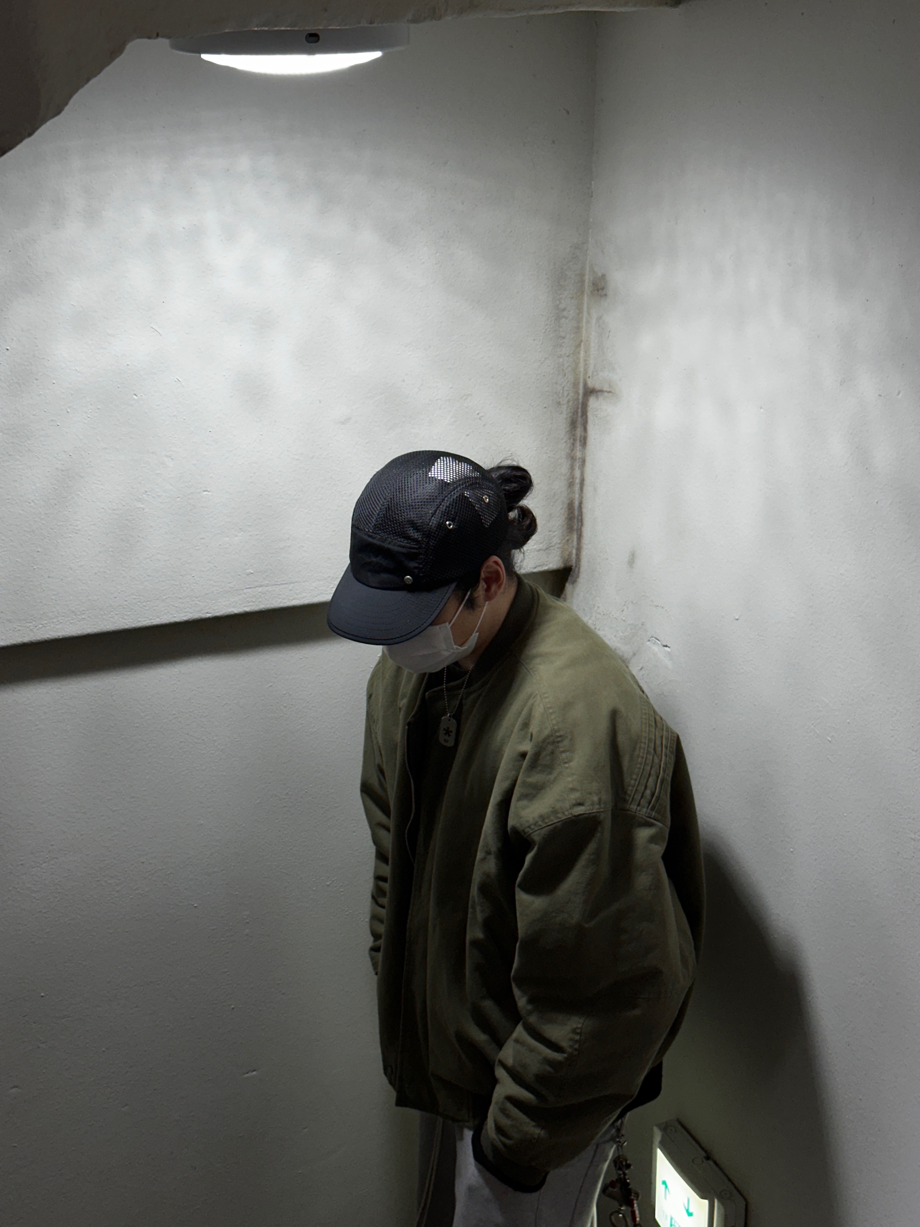 Nonnod Sulfur Dye Serge Bomber Jacket Vintage Khaki, Nonnod Sulfur Dye Serge Bomber Jacket Vintage Khaki 착용 스타일 - 3