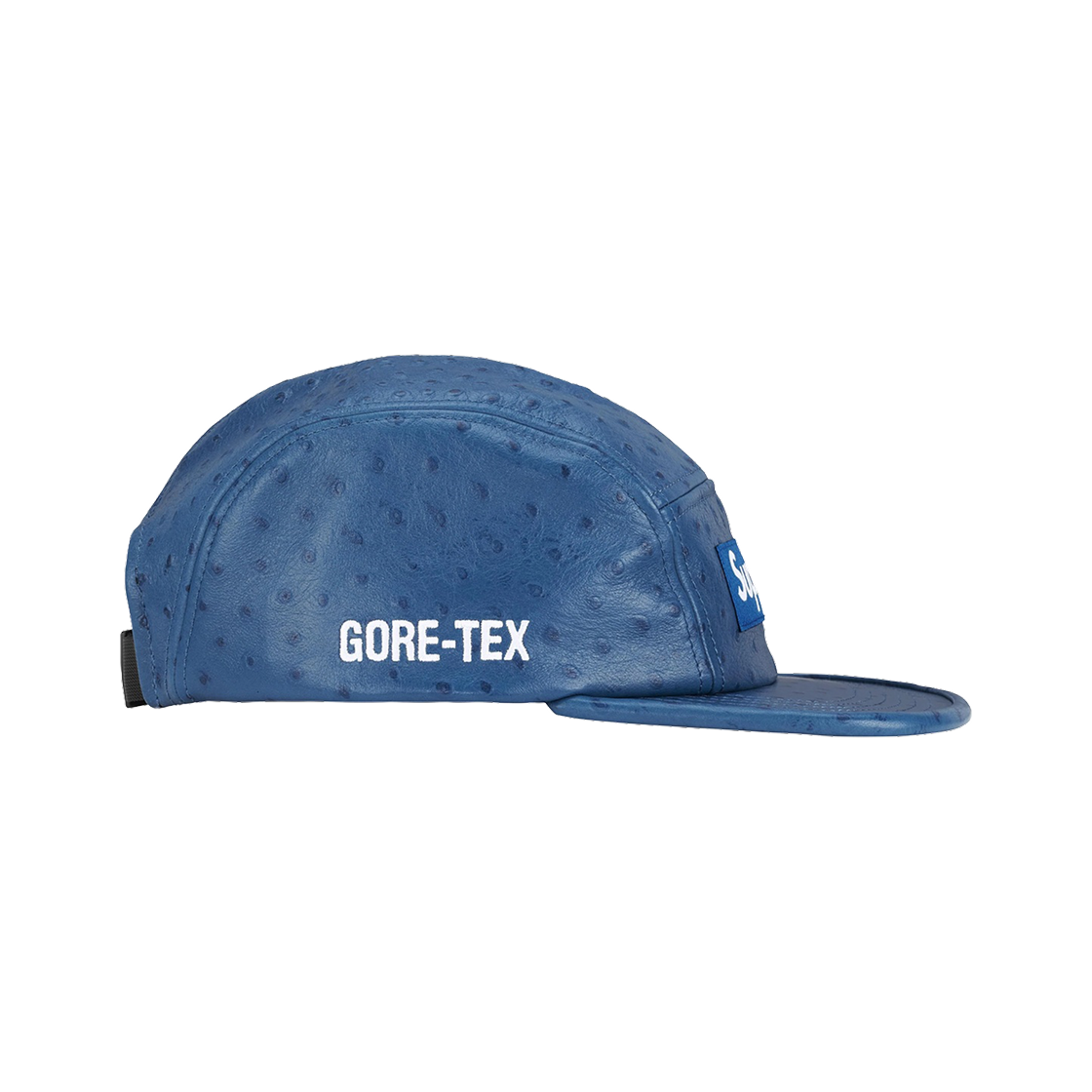 슈프림 오스트리치 엠보스 레더 고어텍스 캠프캡 블루 - 26SS(Supreme Ostrich Embossed Leather Gore-Tex Camp Cap Blue - 26SS) - 2
