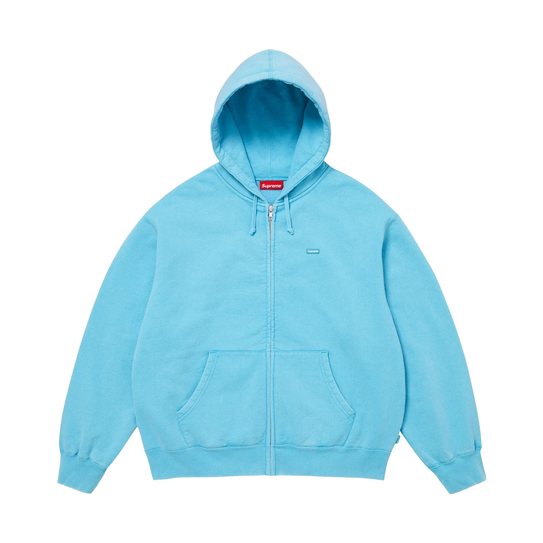 Supreme Supreme Small Box Zip Up Hooded Sweatshirt Light Blue - 26SS · L