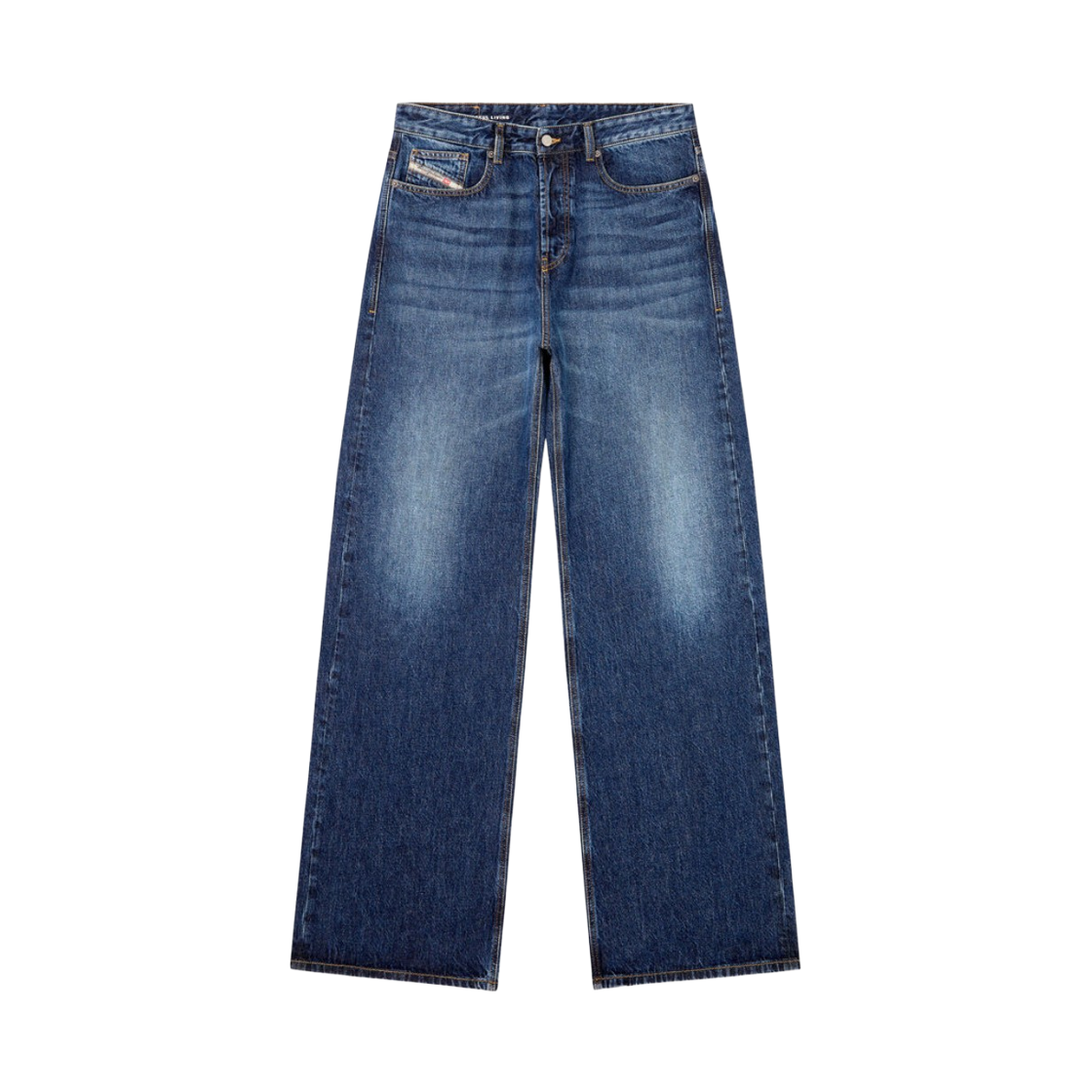 디젤 D-라이즈 09I27 릴렉스드 진 블루(Diesel D-Rise 09I27 Relaxed Jeans Blue) - 1