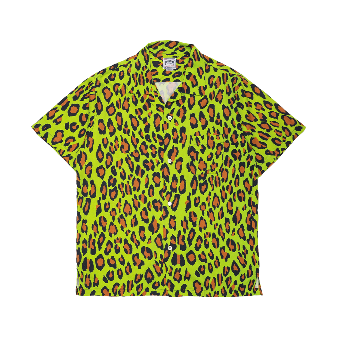 휴스턴 재팬 알로하 셔츠 레오파드 라임 그린 41195(Houston Japan Aloha Shirt Leopard Lime Green 41195) - 1