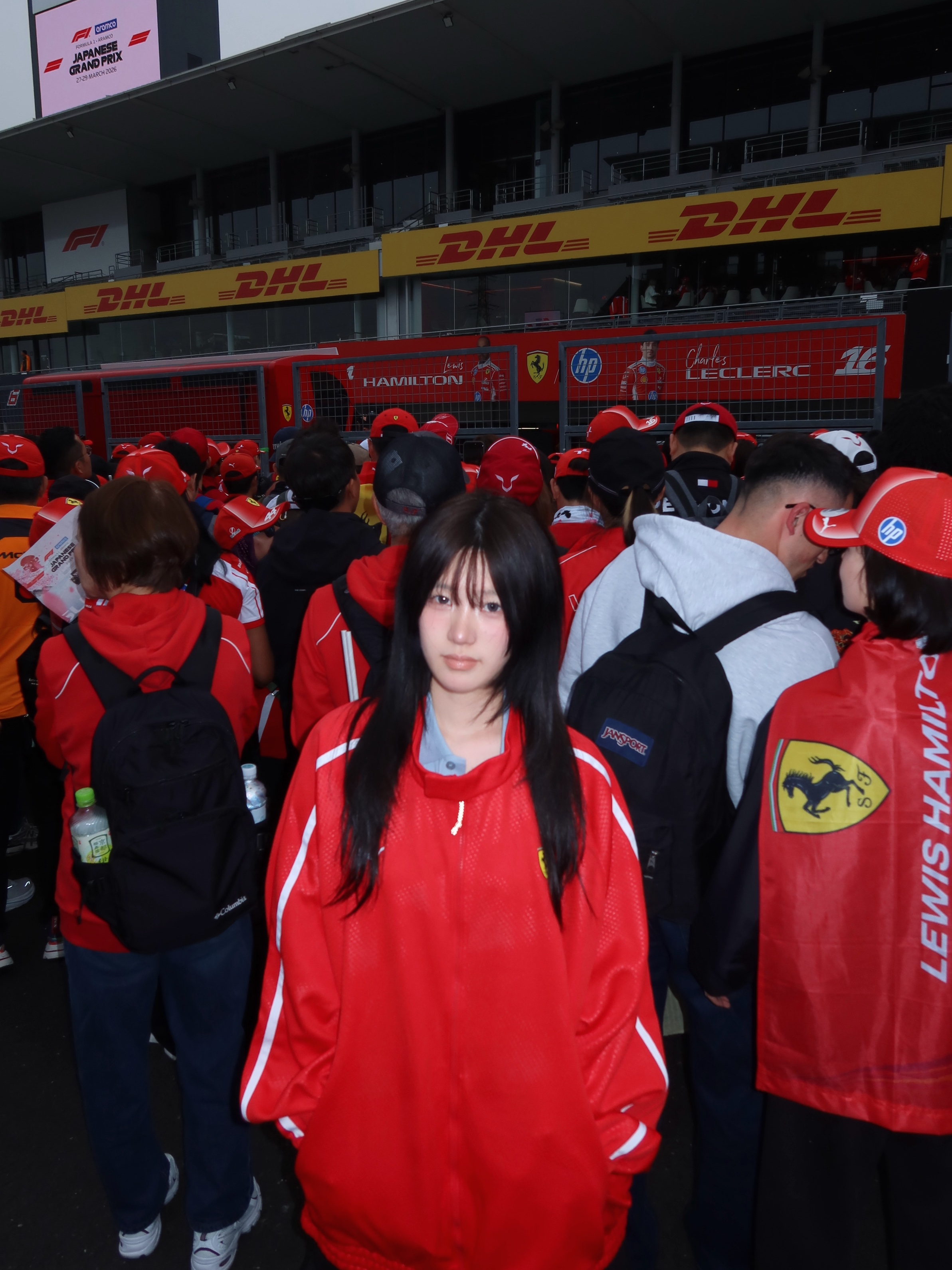 Scuderia Ferrari x Puma 2025 Drivers T7 Oversized Jacket Dark Cherry, Scuderia Ferrari x Puma 2025 Team Jacket Dark Cherry 착용 스타일