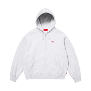 Supreme Small Box Zip Up Hooded Sweatshirt Ash Grey - 26SS