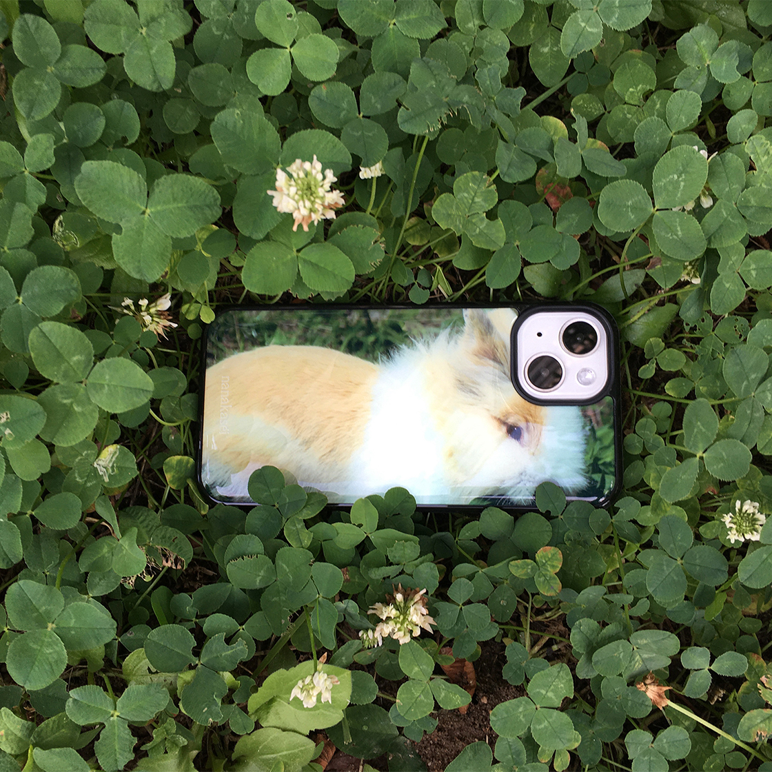 나나카세이 베이지 토끼 에폭시 범퍼 케이스(NANAKASEI beige rabbit epoxy bumper case) - 2