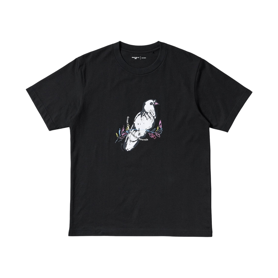 475762-09 Uniqlo x Han Meilin Peace For All T-Shirt Black