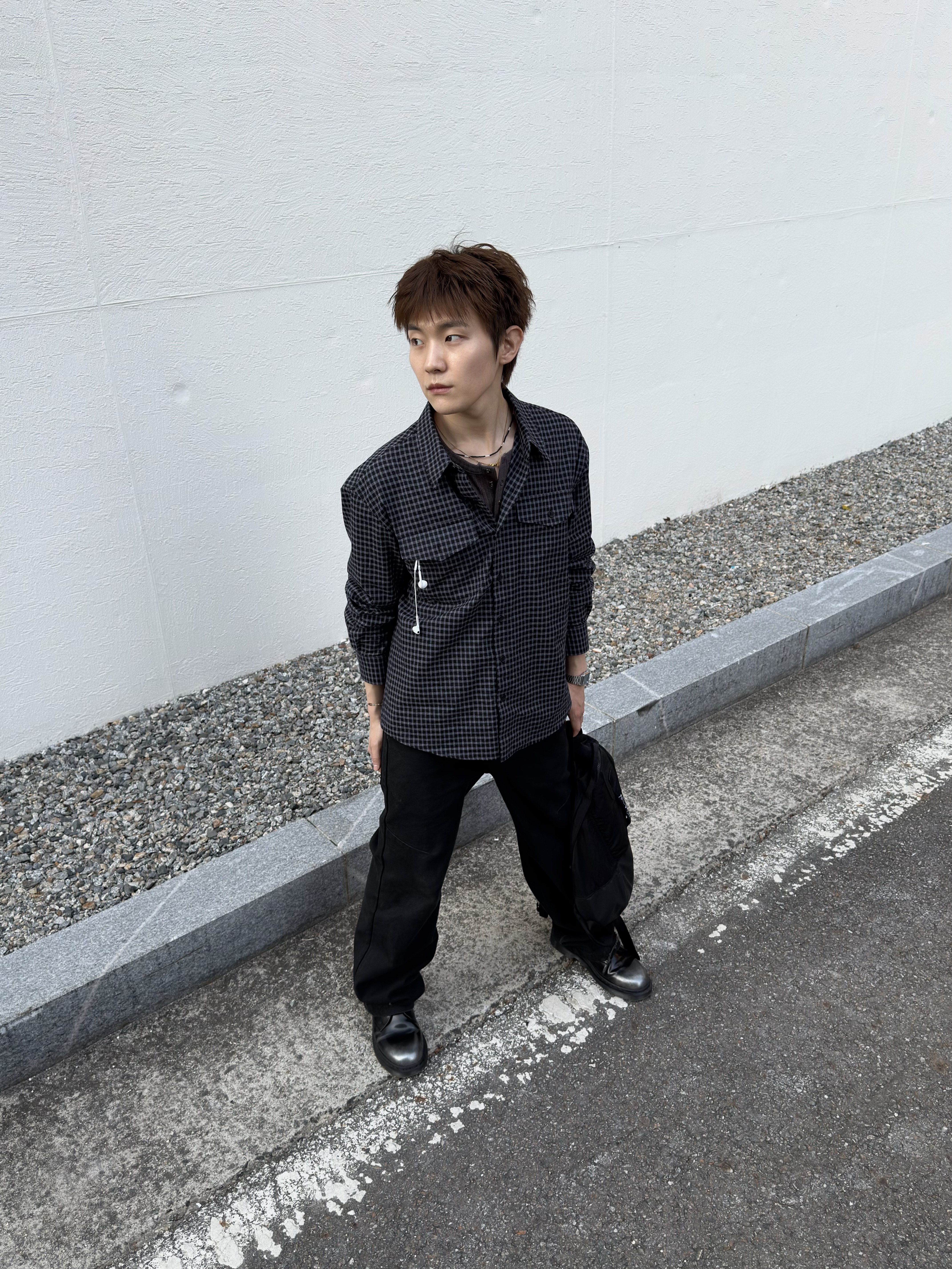 C.P. Company Nylon B Rounded Backpack Black - 25FW, Dr. Martens 1461 Silver Arcadia Multi 착용 스타일 - 1