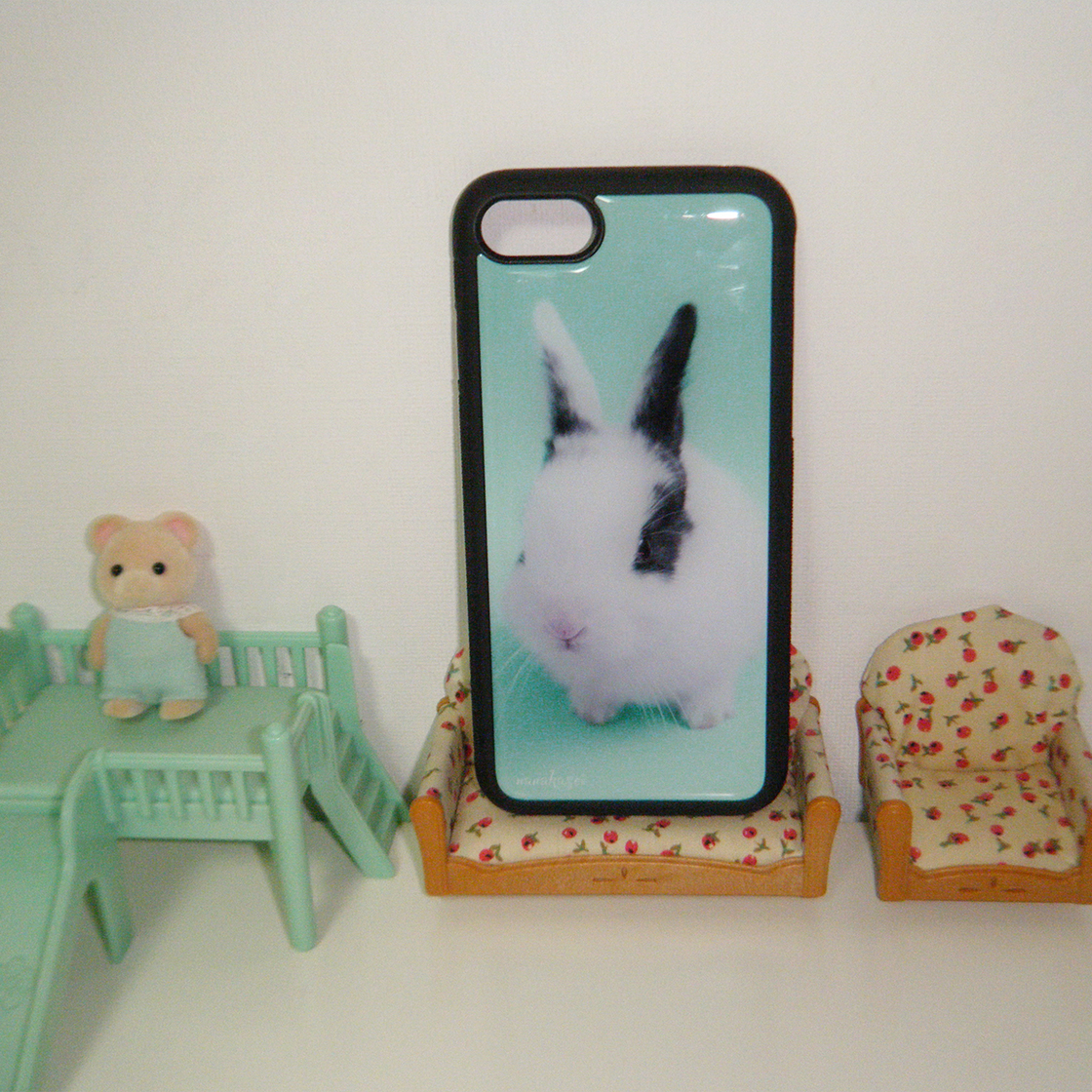 나나카세이 민트 버니 에폭시 범퍼 케이스(NANAKASEI mint bunny epoxy bumper case) - 4