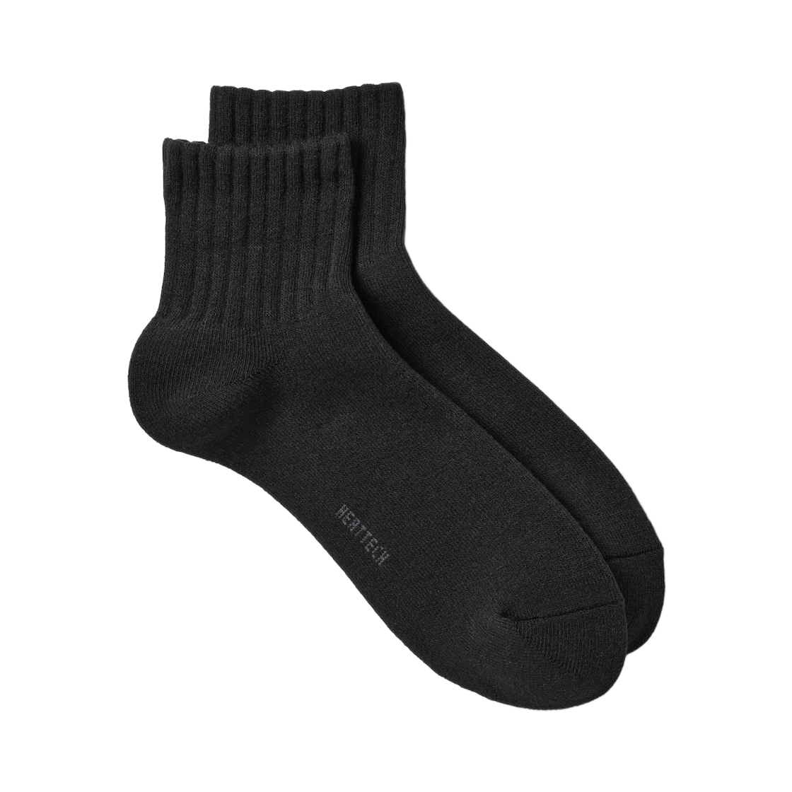 462236-09 Uniqlo Heattech Pile Lined Half Socks Black
