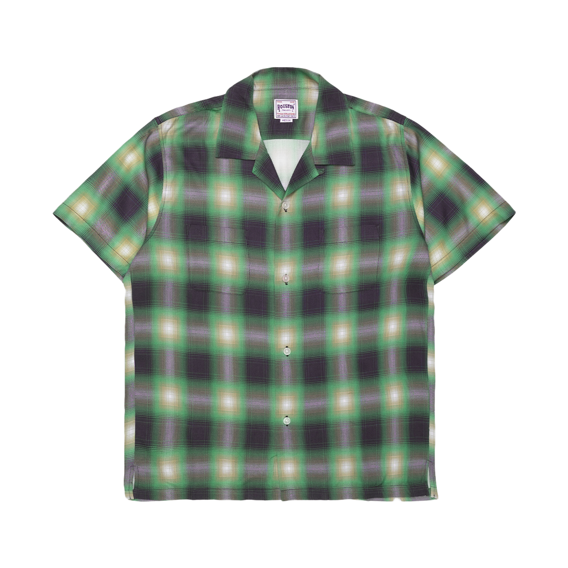 휴스턴 재팬 옴브레 체크 S/S 셔츠 그린 41285(Houston Japan Ombre Check S/S Shirt Green 41285) - 1