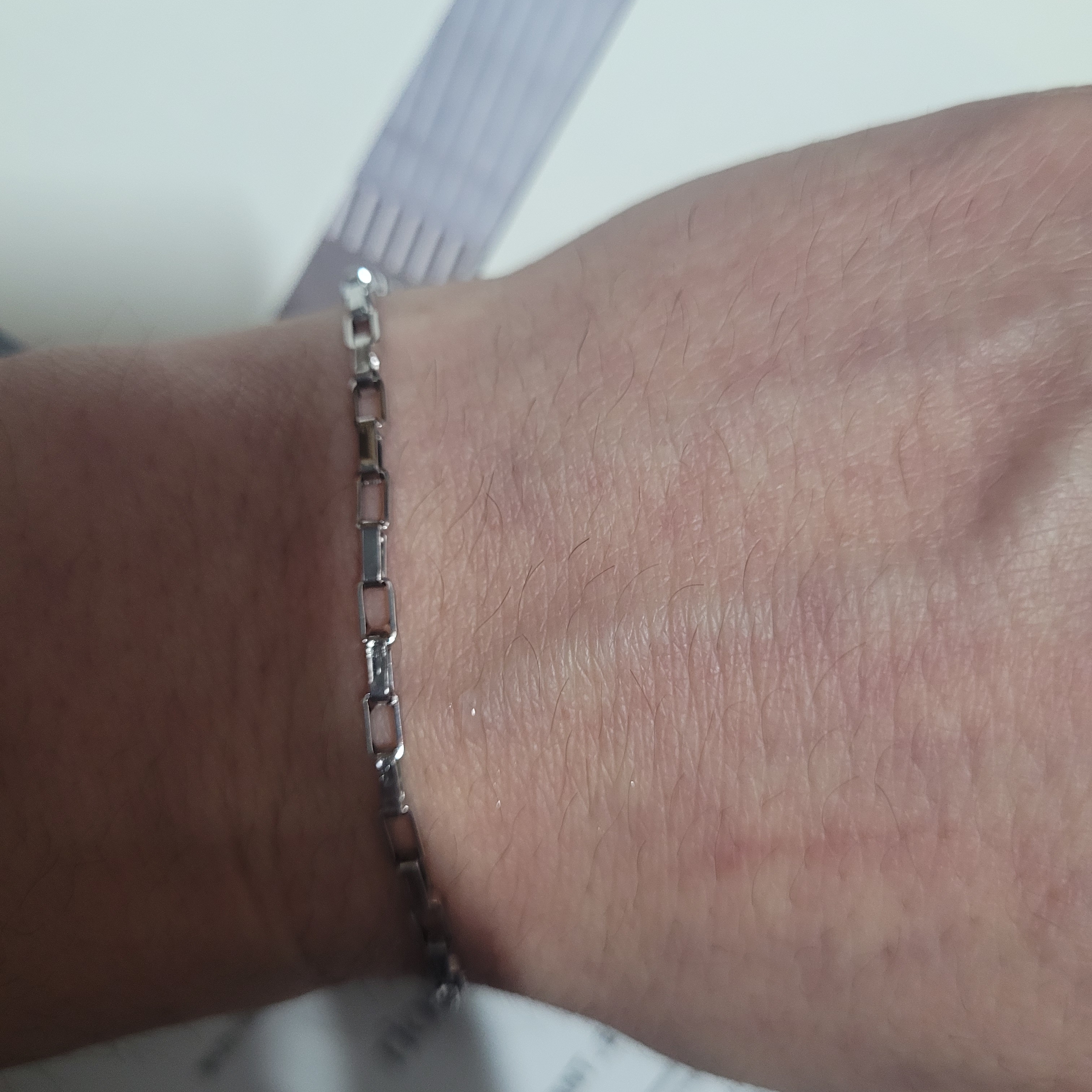 Riomeu Square Chain Bracelet 2mm 착용 스타일