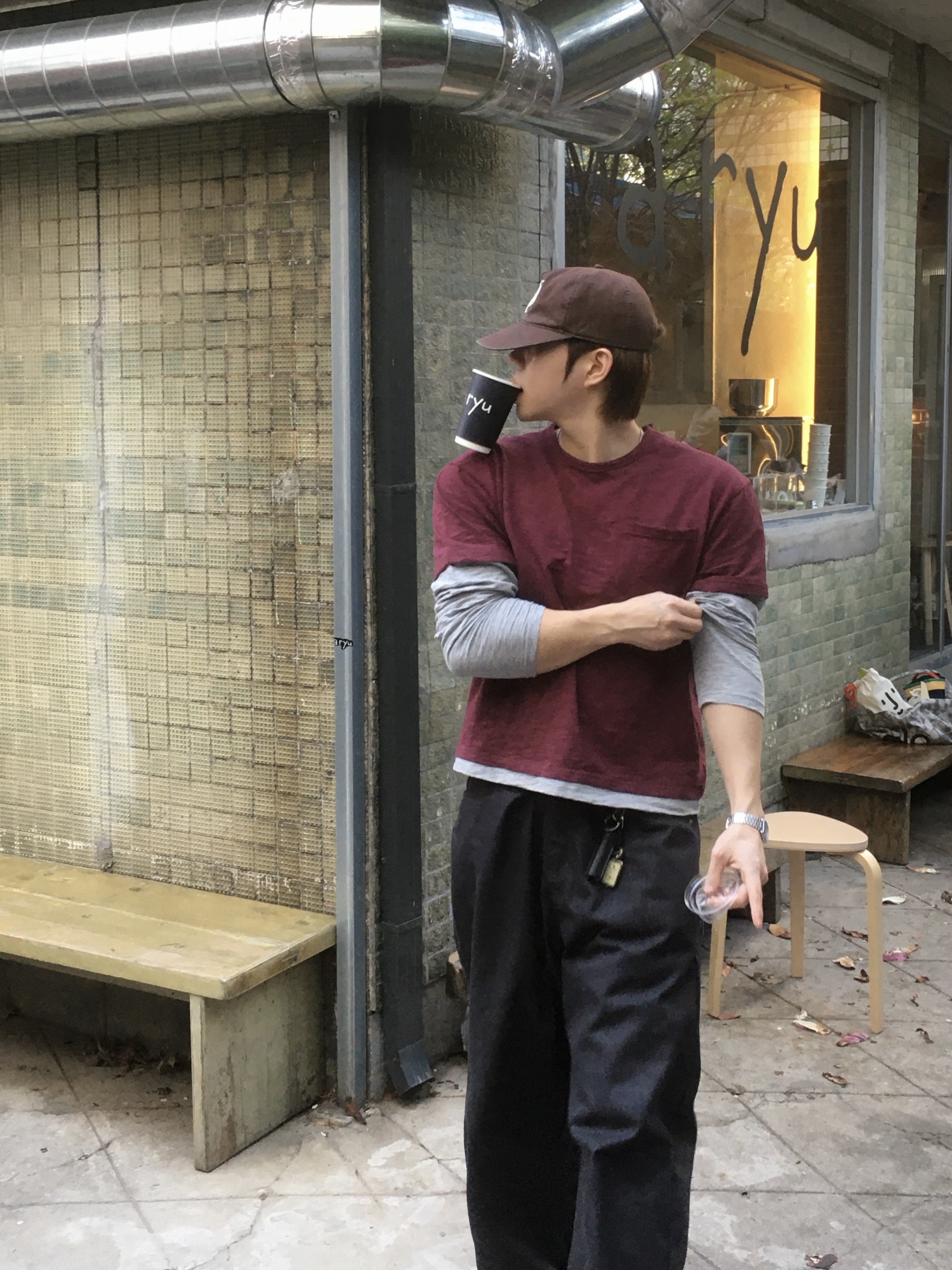 Timberland x Thisisneverthat 3-Eye Authentic Boat Shoes Brown - Wide, Sunday Ceremony Sy Logo 5 Panel Cotton Cap - Brown 착용 스타일 - 2