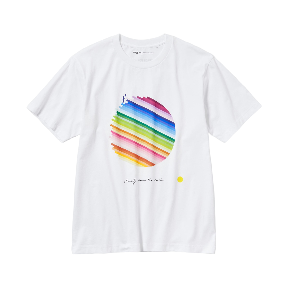 466168-00 Uniqlo x Emmanuelle Moureaux Peace For All T-Shirt White