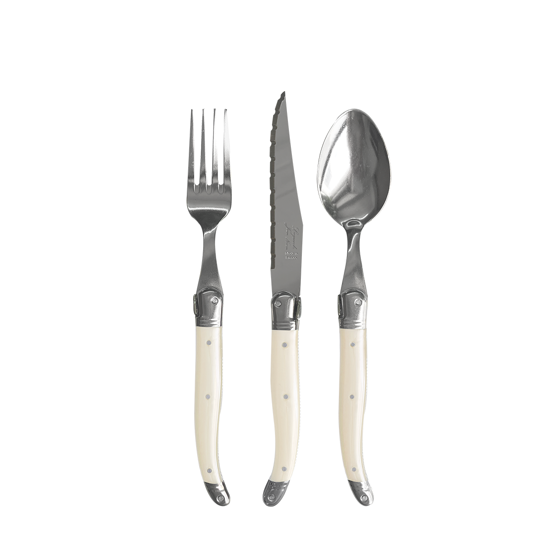 장네론라귀올 양식기 아이보리 선물패키지(JEAN NERON LAGUIOLE Dinner cutlery gift set ivory) - 1