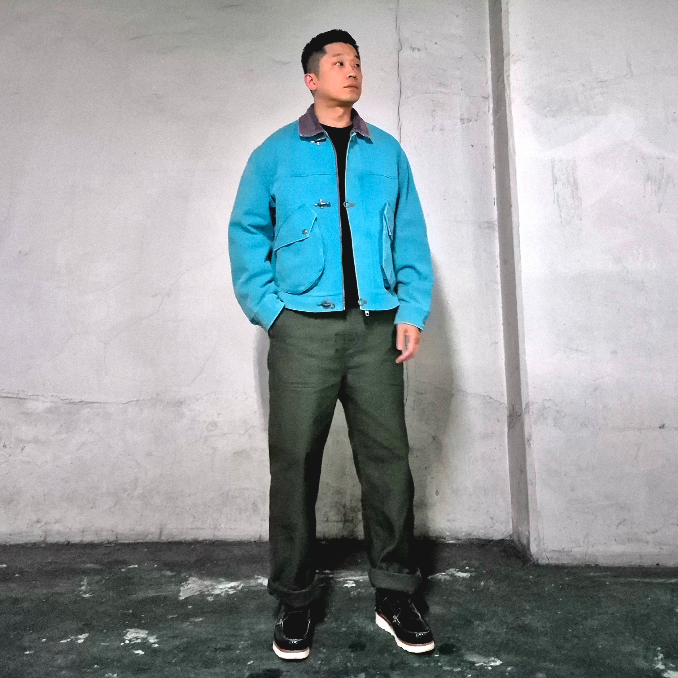 Kasina x Timberland 3 Eye Wedge Vibram Dark Green - Wide 착용 스타일 - 1