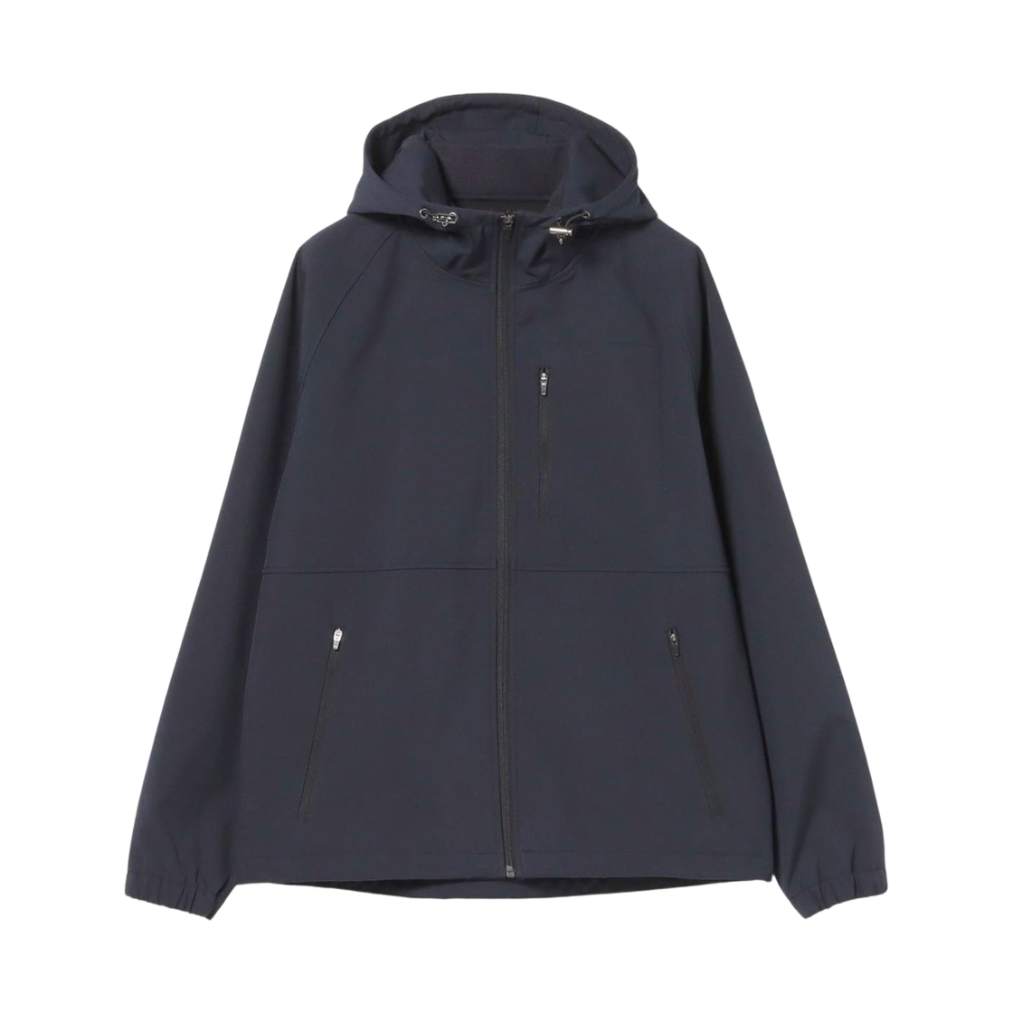 빔즈 하트 윈드프루프 워터 리펠런트 필름 라이트 후드 네이비(Beams Heart Windproof and Water Repellent Film Light Hoodie Navy)