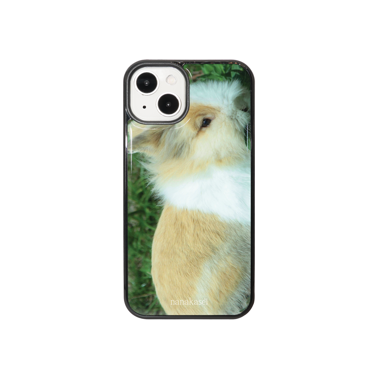 나나카세이 베이지 토끼 에폭시 범퍼 케이스(NANAKASEI beige rabbit epoxy bumper case)