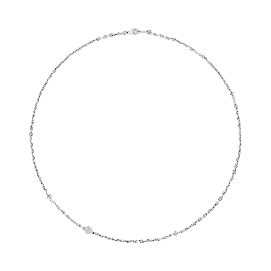 M02739 Louis Vuitton LV Yours Chain Necklace Palladium