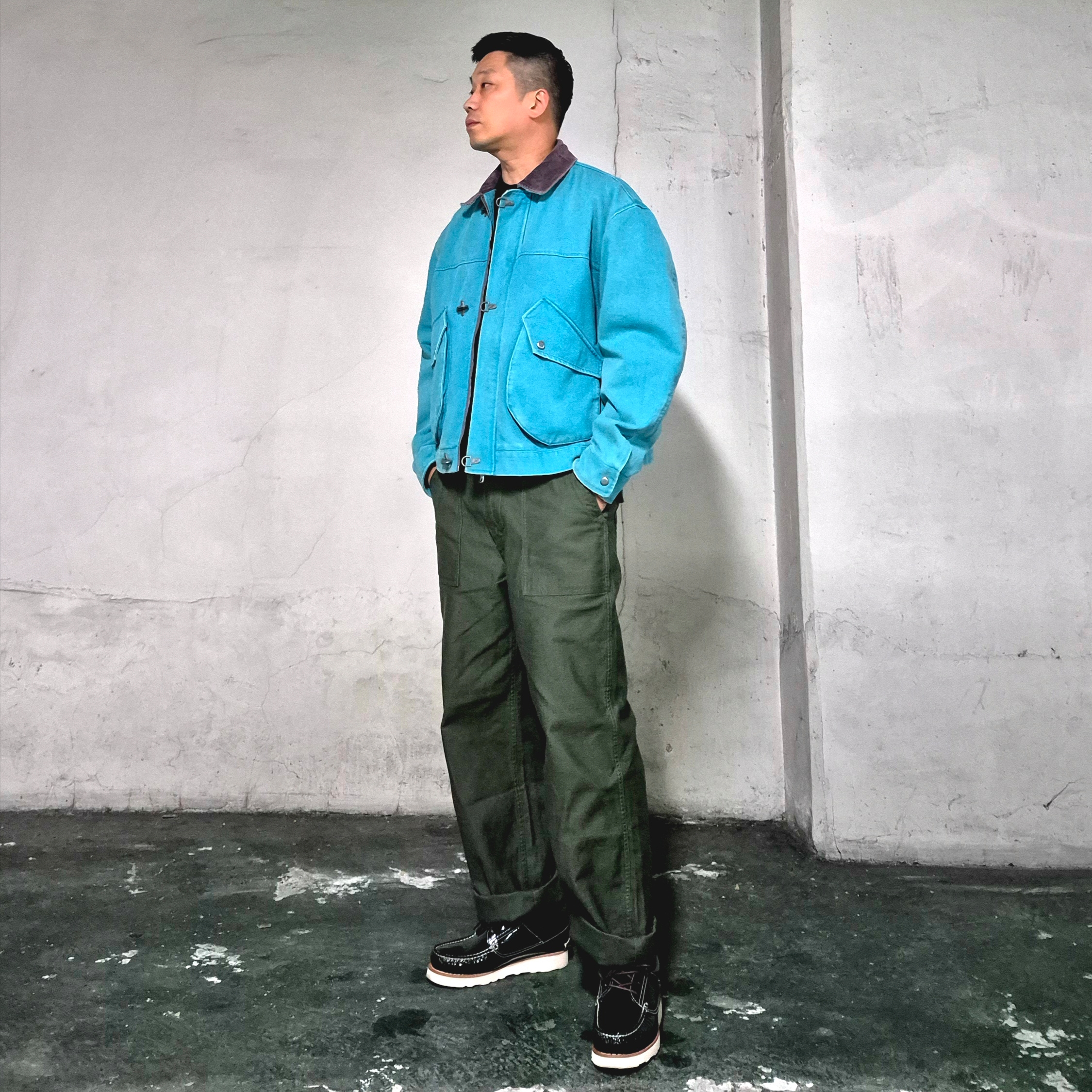 Kasina x Timberland 3 Eye Wedge Vibram Dark Green - Wide 착용 스타일 - 3