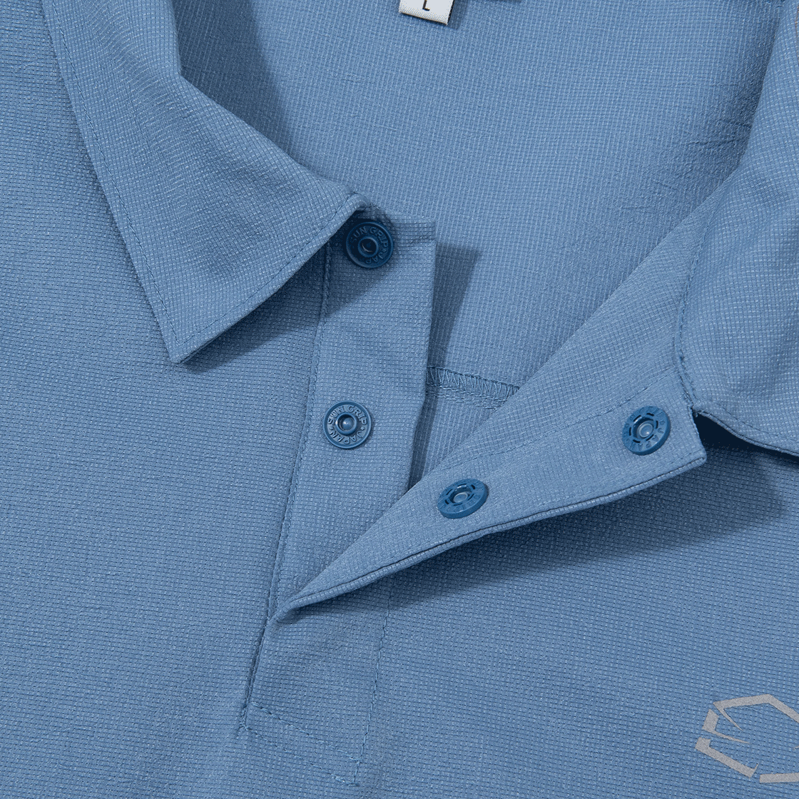 제로그램 에어프레쉬 폴로 반팔 티셔츠(Zerogram Airfresh Polo SS Grayish Blue) - 3