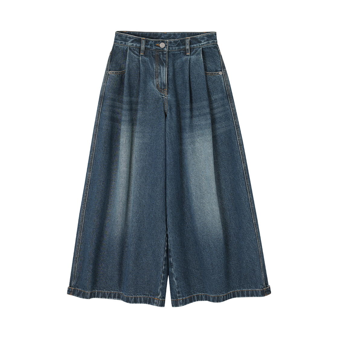WI2PT252NY (W) SONGZIO Crop Wide Denim Navy