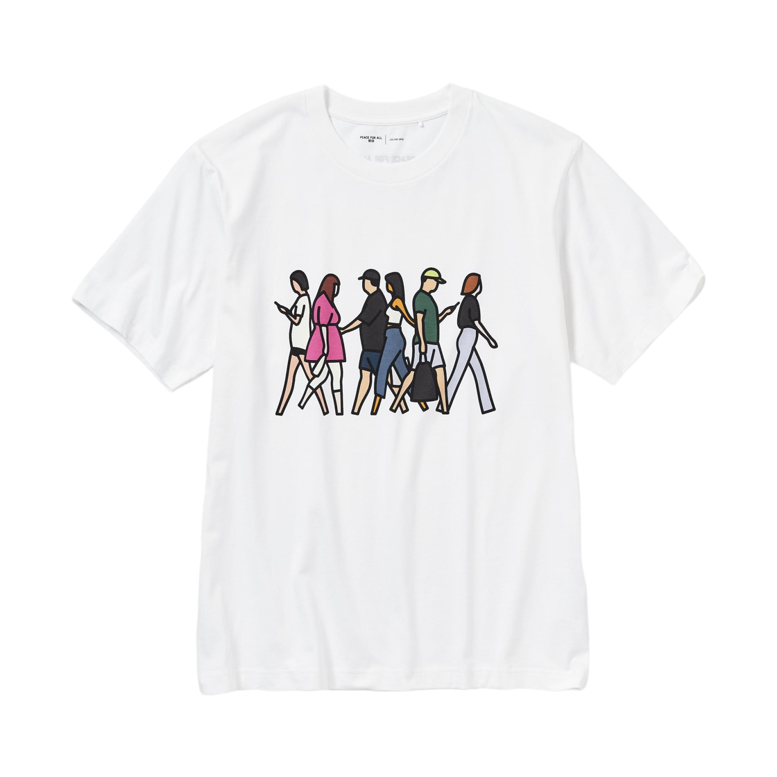 466374-00 Uniqlo x Julian Opie Peace For All T-Shirt White