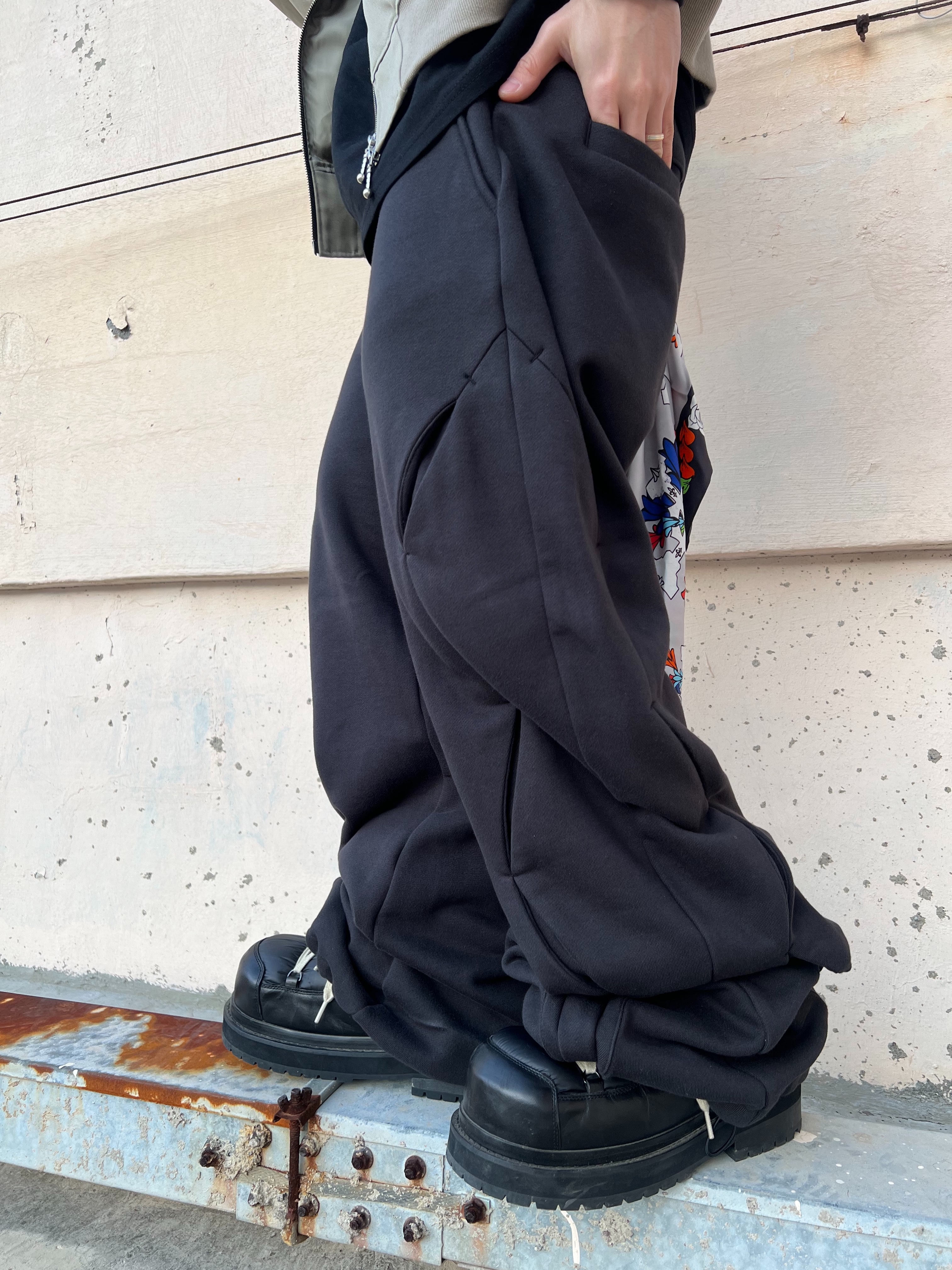 Awende Requiem Silk Scarf Multi, Gless Harrington Jacket 014 Beige 착용 스타일 - 5